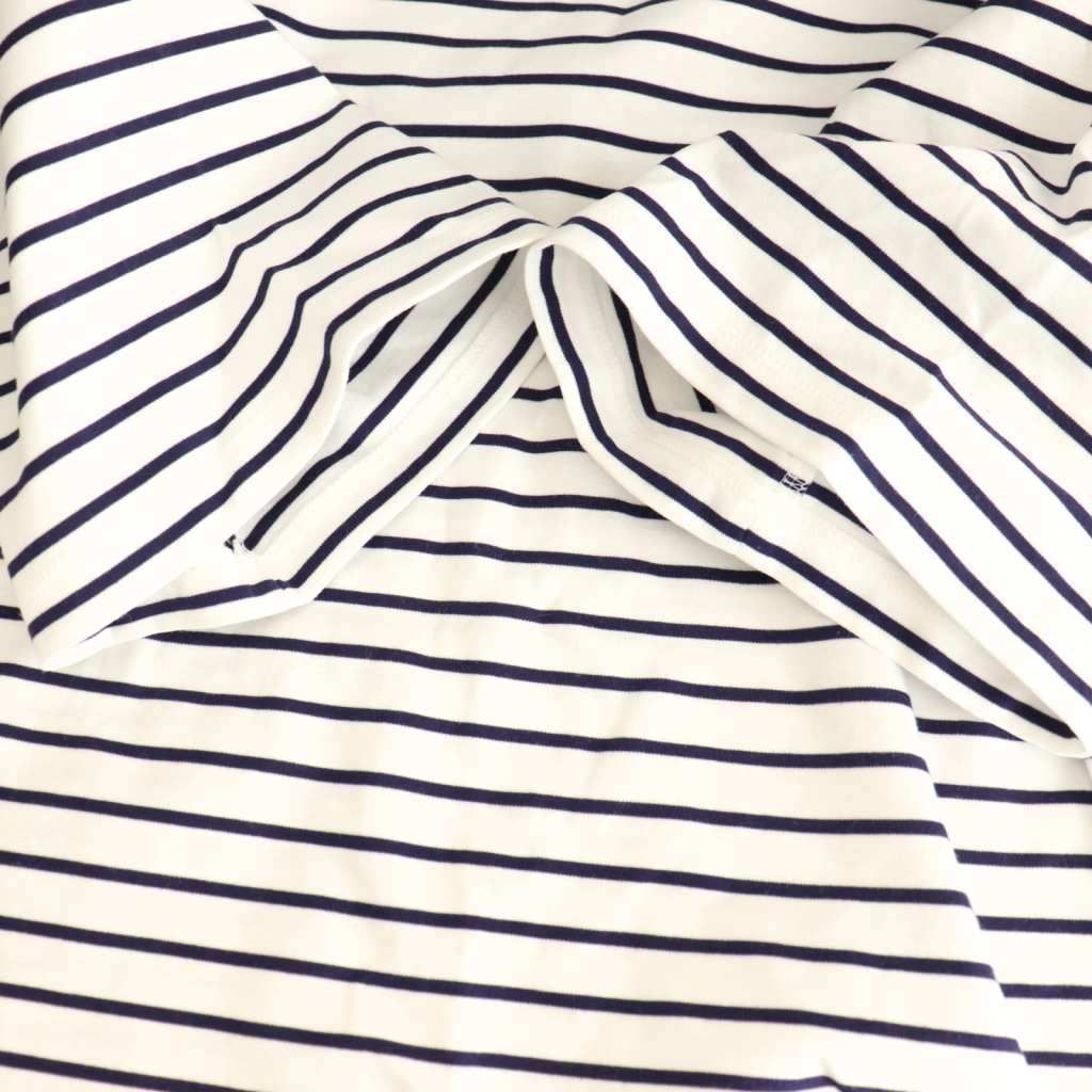 フォクシーニューヨーク FOXEY NEW YORK 25年トップ オリベット トップス カットソー ボーダー 42 ホワイト ネイビー 45312 CX OS DECORATOM_COM_BR