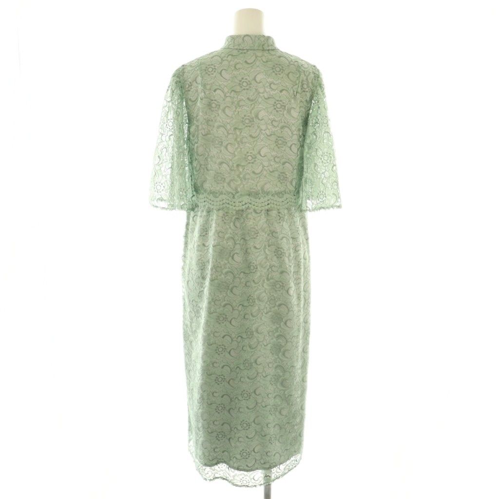 ヴィヴィアンタム VIVIENNE TAM 24SS FLOWER LACE DRESS ワンピース 40 グリーン 緑 フラワーレース チャイナ フロッグボタン CX OS SH