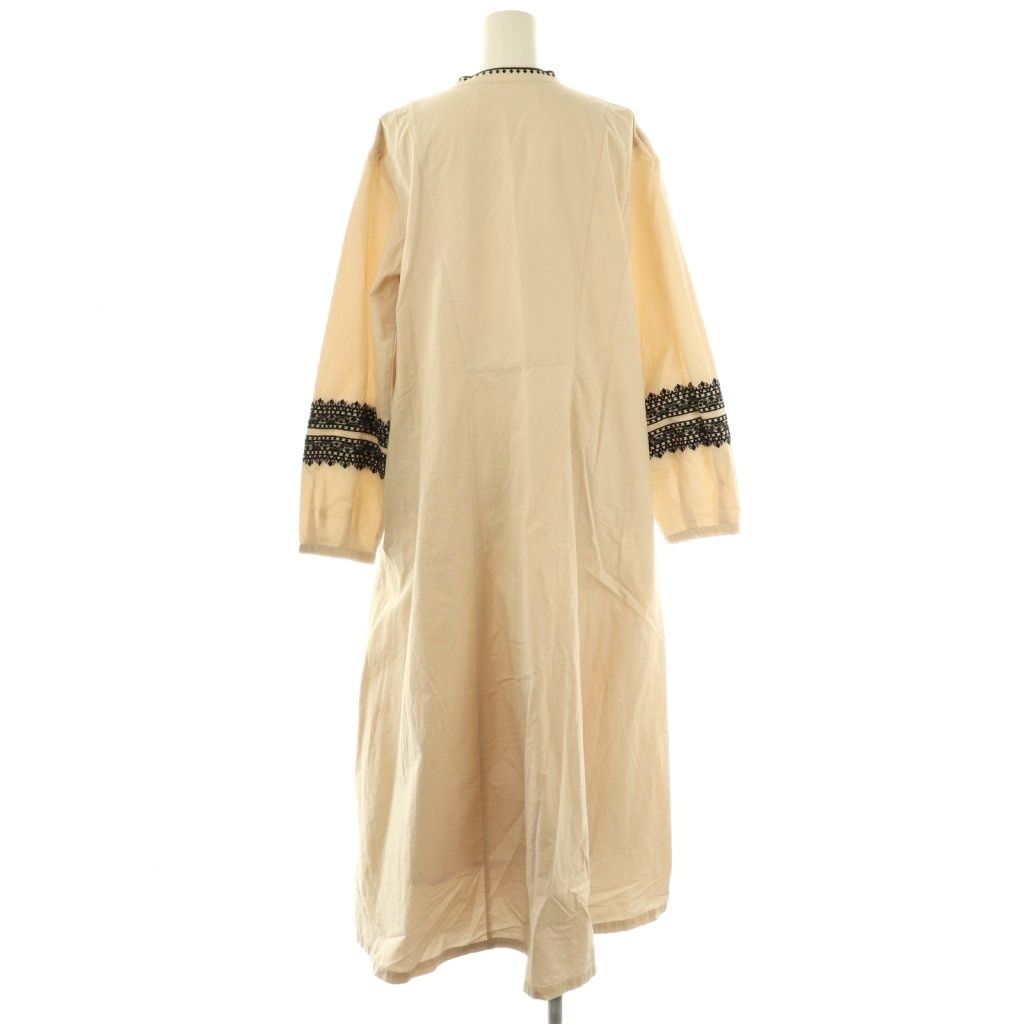 サラマリカ Sara Mallika ZIGZAG EMBROIDERY DRESS ドレス ワンピース マキシ ロング アイボリー AT OS