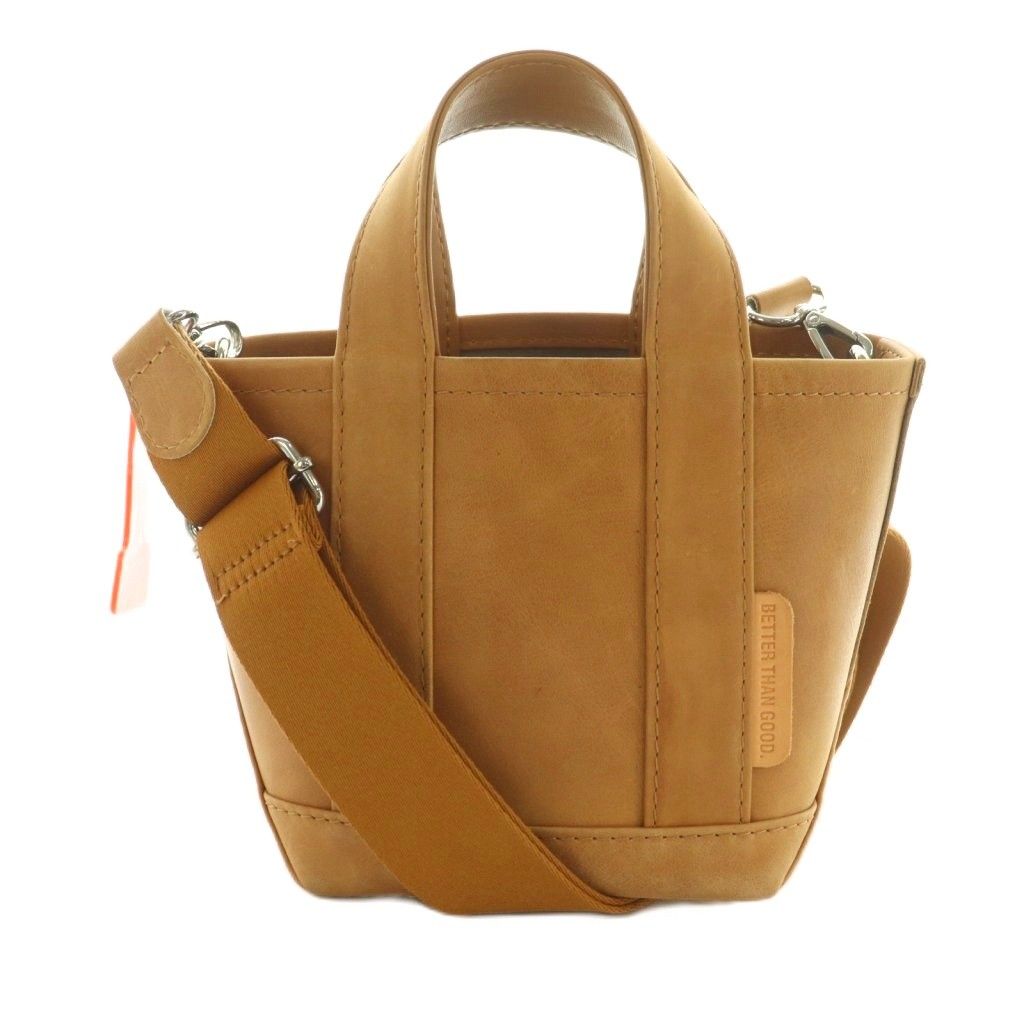 ベターザングッド BETTER THAN GOOD 24SS 2WAY ハンドバッグ ショルダーバッグ レザー ベージュ MI OS