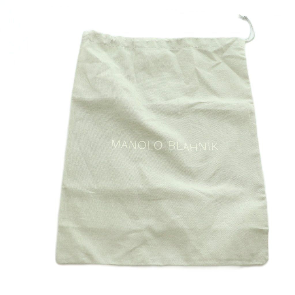  マノロブラニク MANOLO BLAHNIK パンプス チャンキーヒール スエード 23.5 cm ブラウン MI OS SH ハイヒール パンプス パンプス