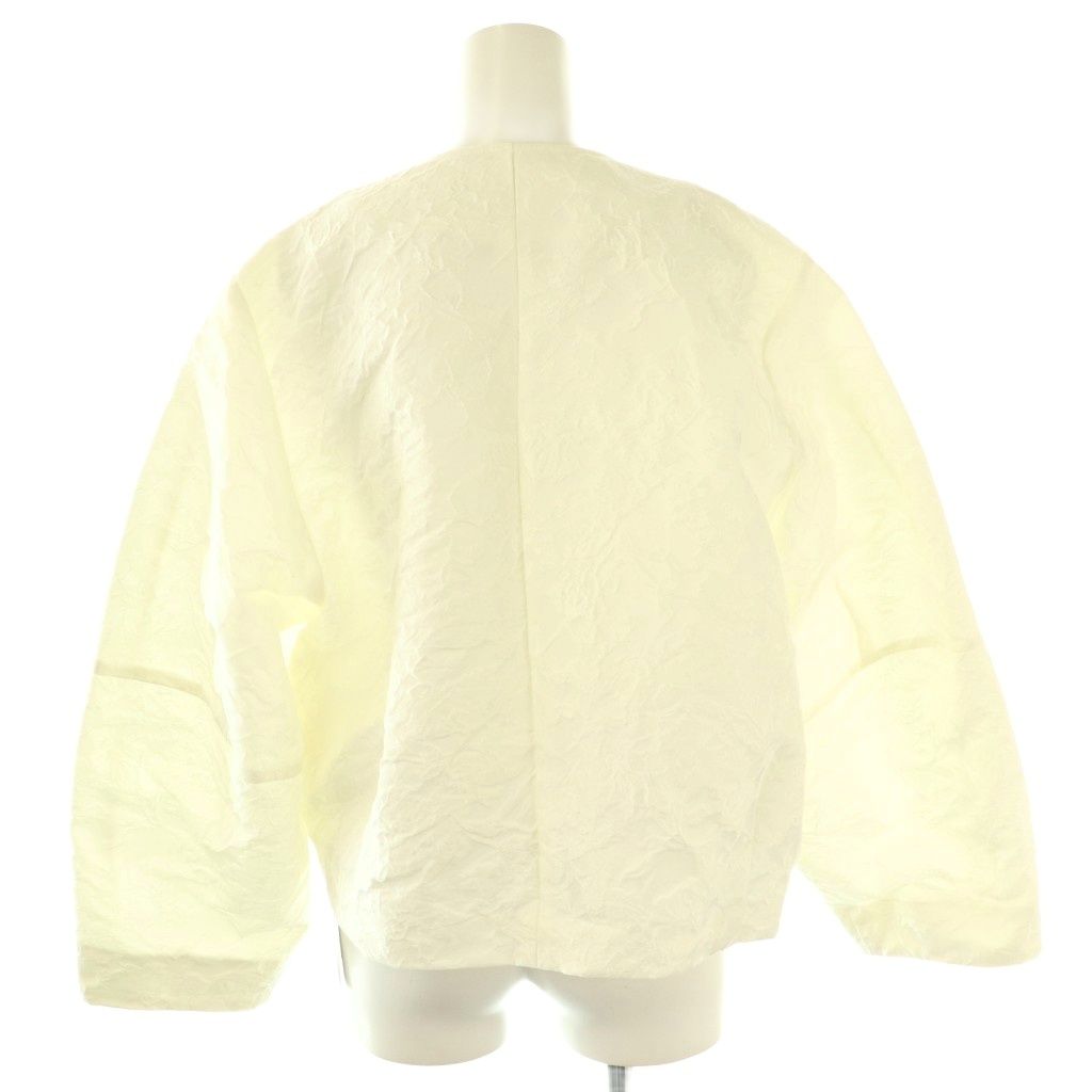 OHGA オーガ フラワージャケット ブルゾン ノー ジャガード F アイボリー 白 CX OS