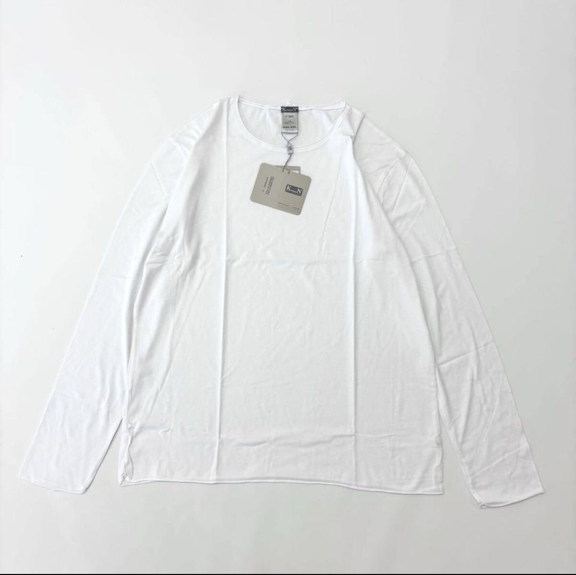 2025 KristenseN DU NORD クリステンセンドゥノルド F-503 長袖 Tシャツ カットソー ホワイト 系 サイズ XXL 定価39 600円 708-0080