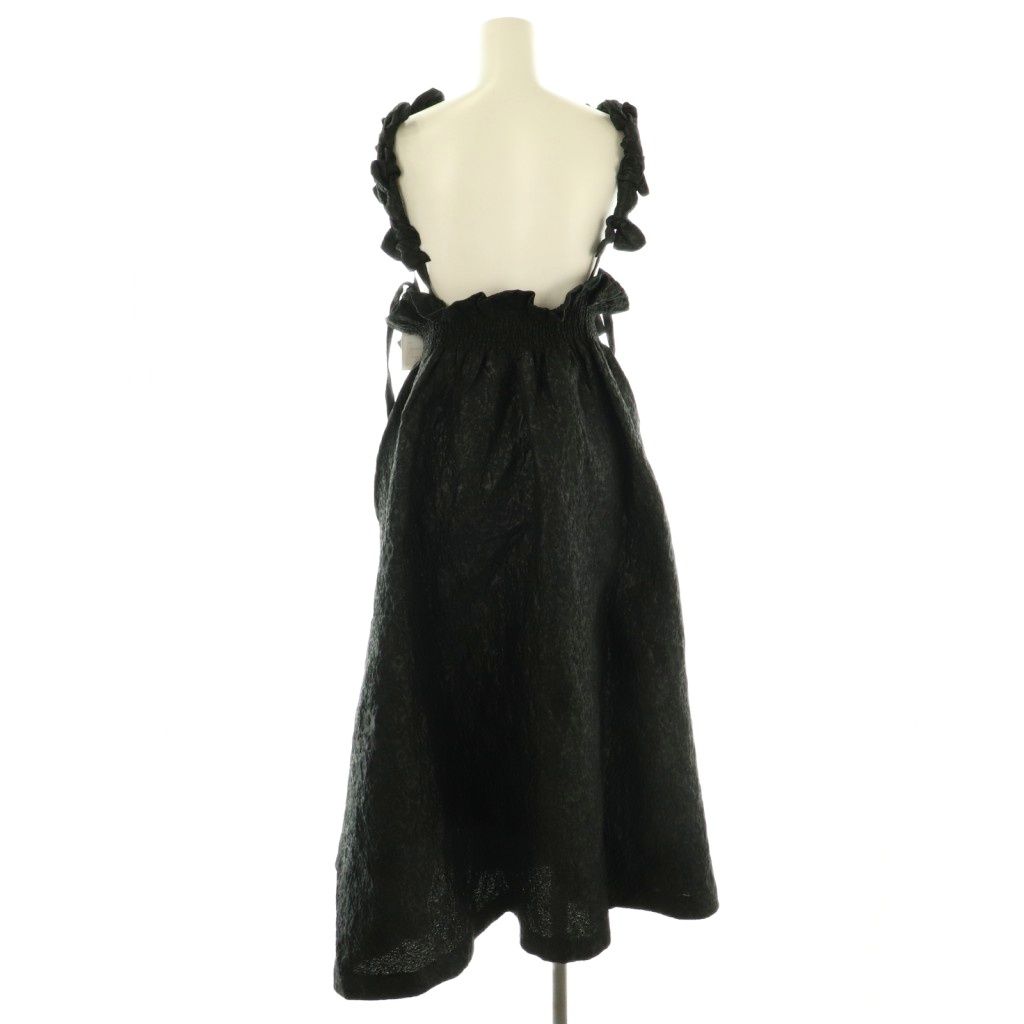 ビビィ MIMI RIBBON SKIRT リボン フ スカート ロング ジャガード F ブラック DF OS