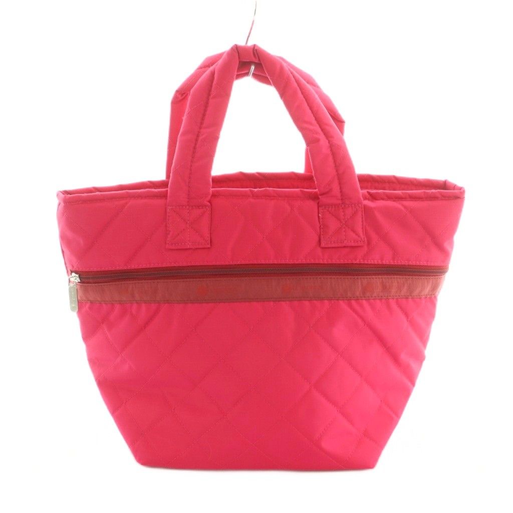 レスポートサック LesportSAC × Megumi Kanzaki トートバッグ キルティング ナイロン ピンク MI OS