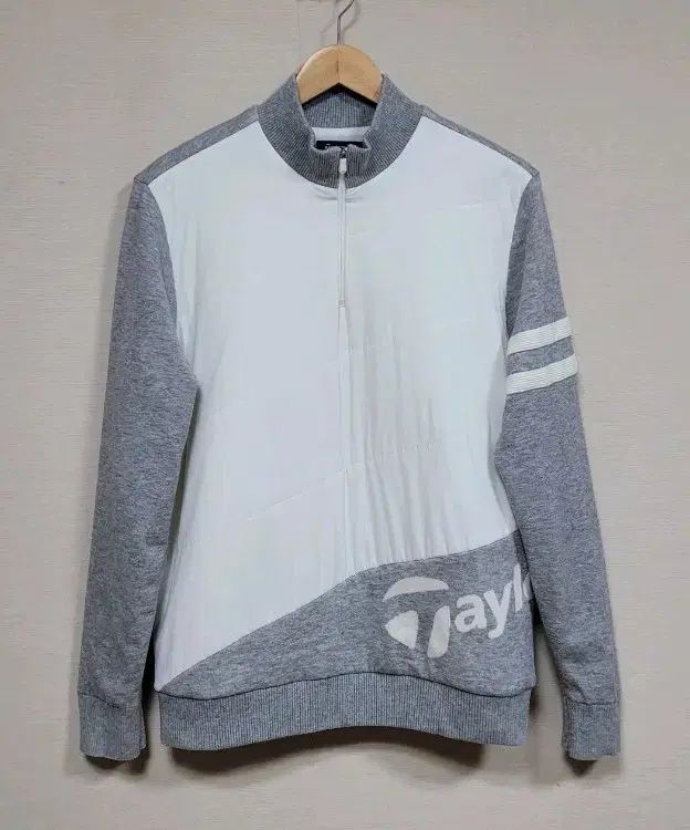 テーラーメイド メンズ ダウン 防風 ハーフジップ ニット