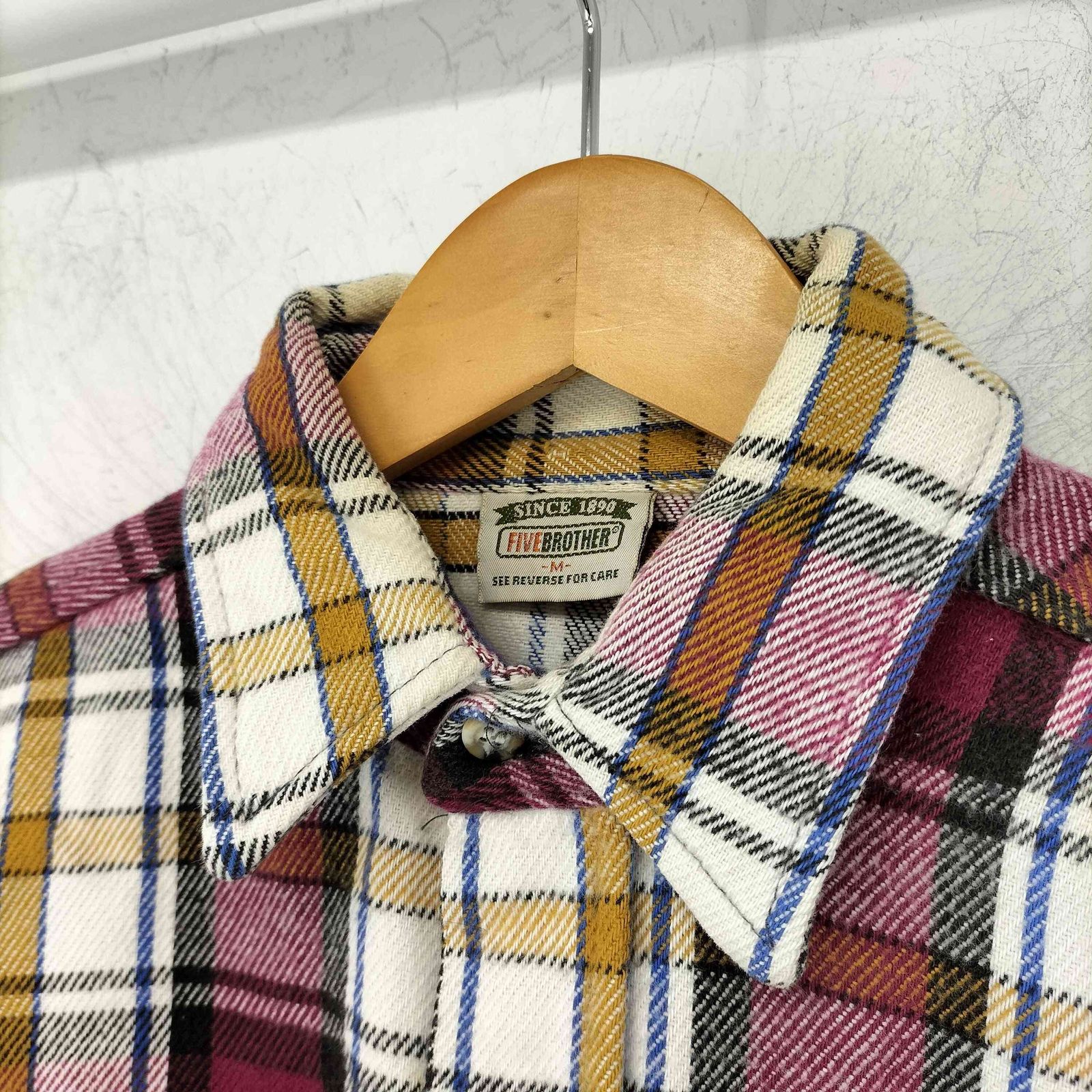 ファイブブラザー FIVE BROTHER 90S チェック ヘビーネル ネルシャツ