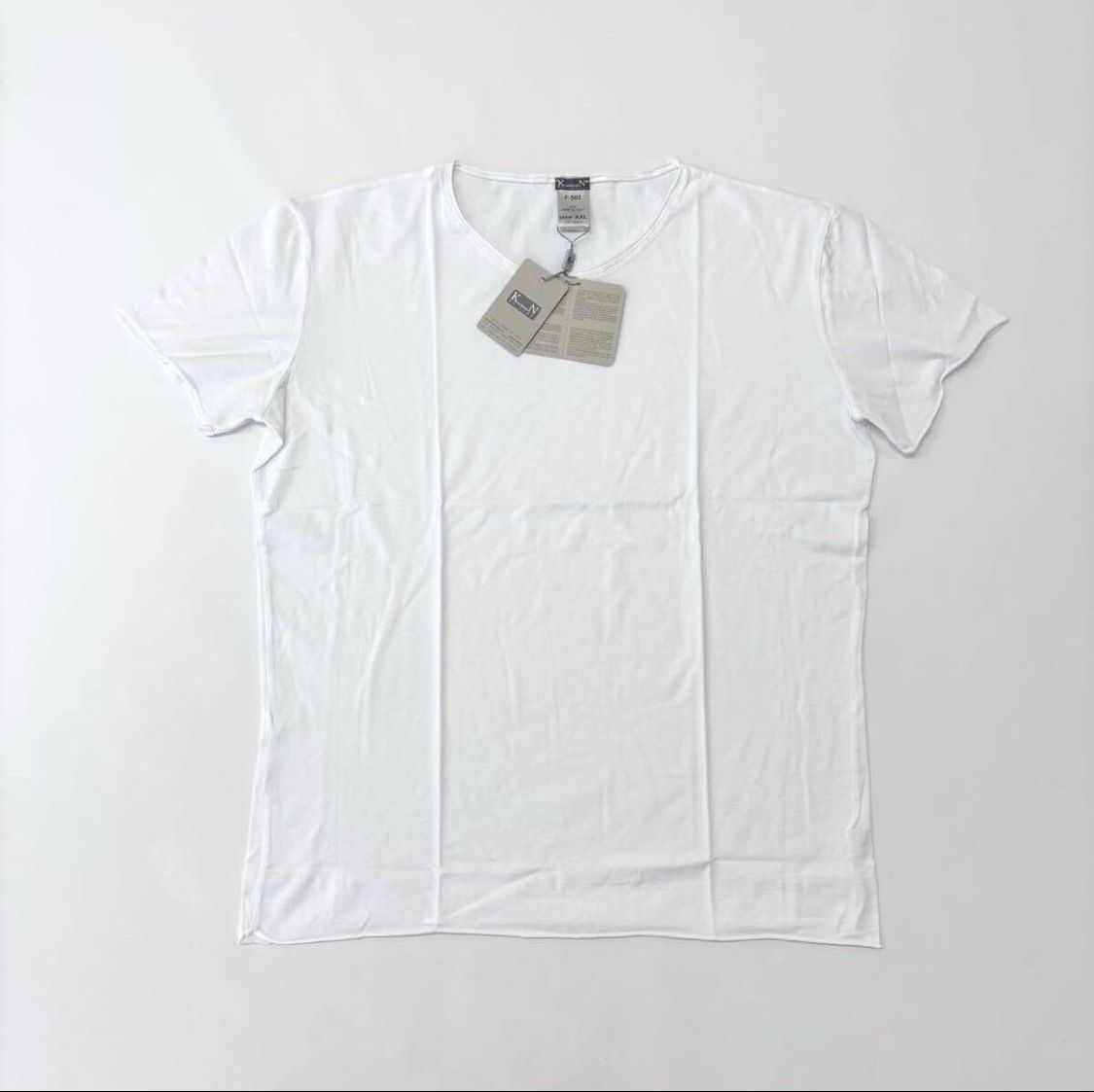 2025 KristenseN DU NORD クリステンセンドゥノルド F-502 Tシャツ カットソー ホワイト 系 サイズ XXL 定価37 400円 708-0080