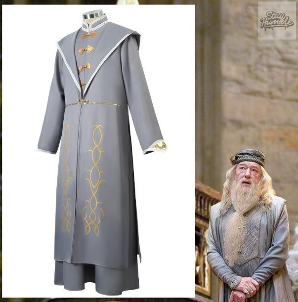 ハリー ポッター アルバス ダンブルドア コスプレ衣装 フルセット - ホグワーツ魔法魔術学校 校長 ローブ