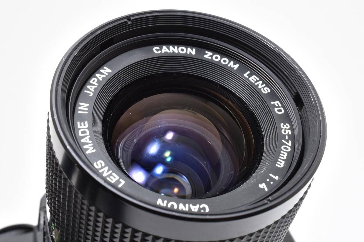  キヤノン Canon AE 1 PROGRAM ブラック ボディ FD 35 70 mm F 4 T 2＃4774 一眼レフカメラ(フィルム) フィルムカメラ