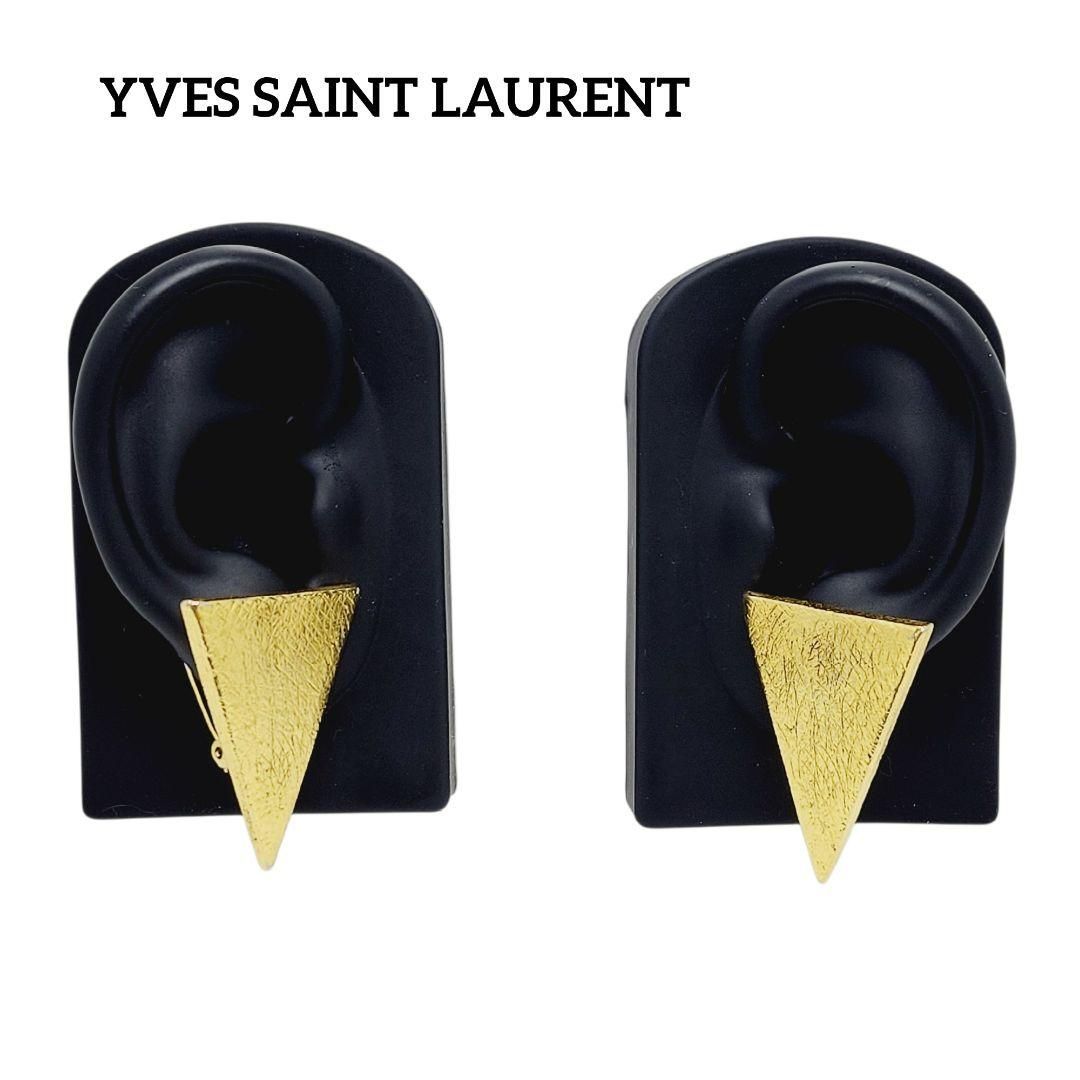 イヴ サンローラン イヤリング ゴールド トライアングル