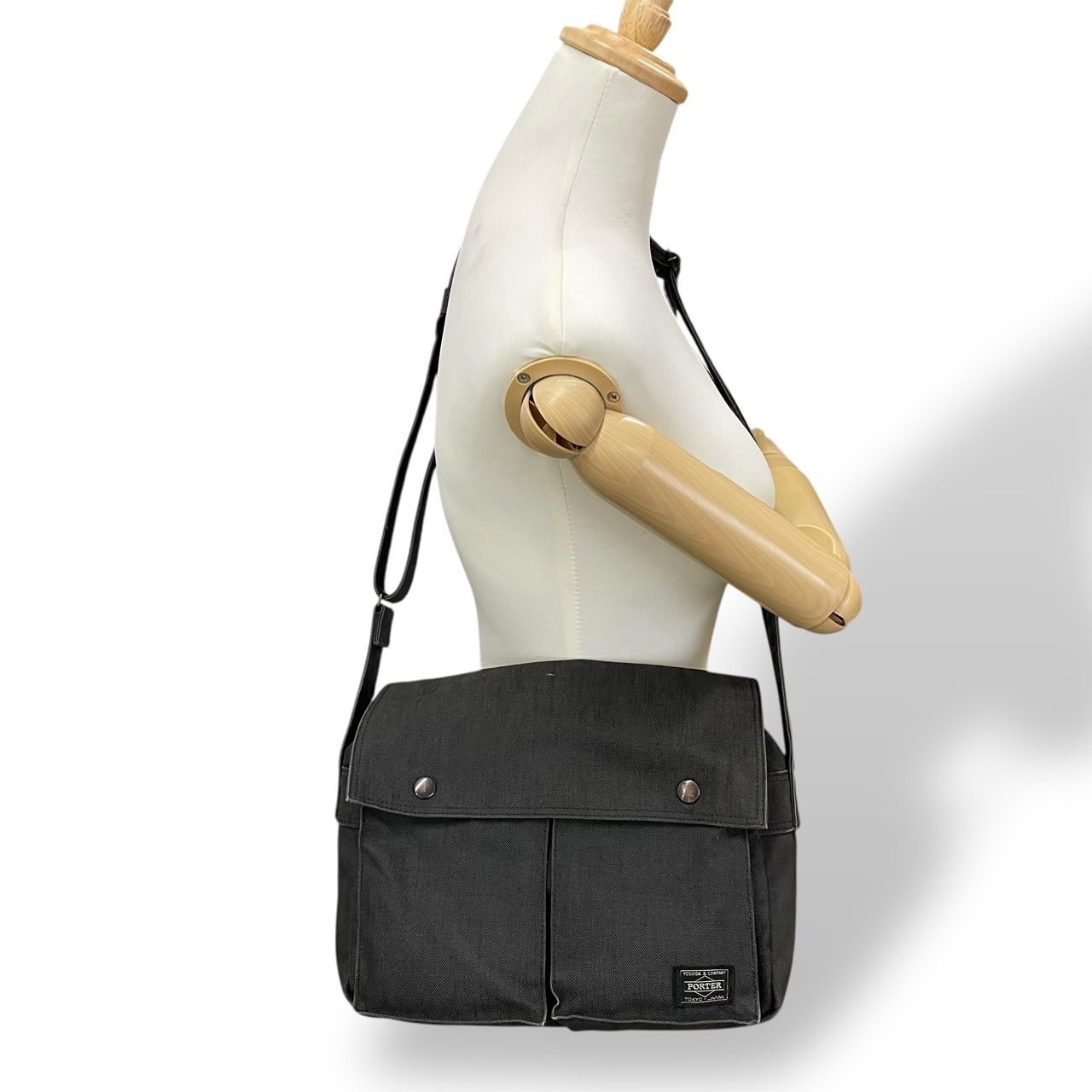 美品 ポーター スモーキー ショルダーバッグ メッセンジャーバッグ