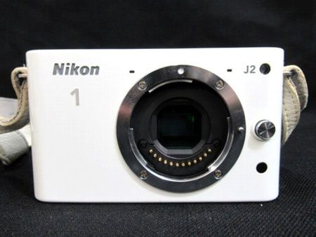 ニコン Nikon ミラーレス一眼カメラ ホワイト N 1 J 2 WH 充電器など ノーチェック 品