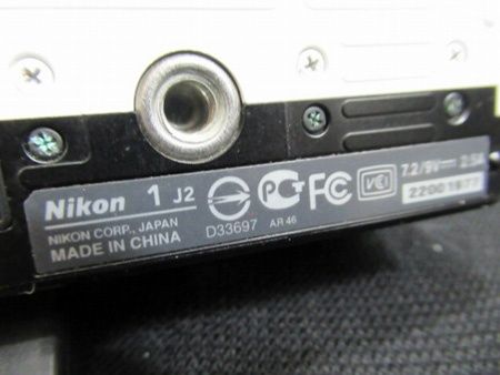  ニコン Nikon ミラーレス一眼カメラ ホワイト N 1 J 2 WH 充電器など ノーチェック 品 ミラーレス一眼 デジタルカメラ