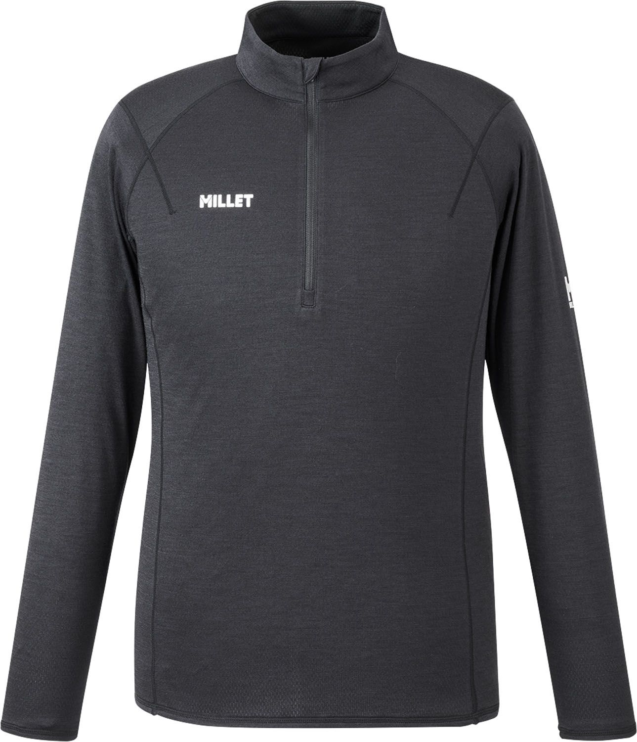 ミレー MILLET アウトドア ウビック ウール デュアル ジップ MIV02129 N0247 BLACK-NOIR