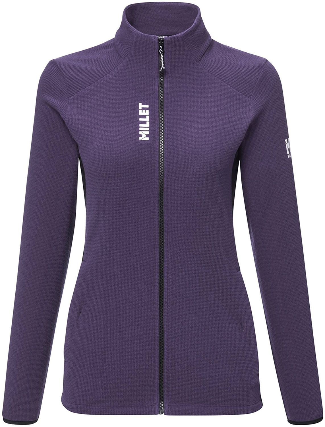 ミレー MILLET アウトドア UBIC LIGHTGRID JKT W フリースジャケット 上着 軽量 伸縮性 保温性 通気性 登山 アウトドア 軽量 ストレッチ 襟 ポリエステル MIV10452 N0010 PPVELVET BK