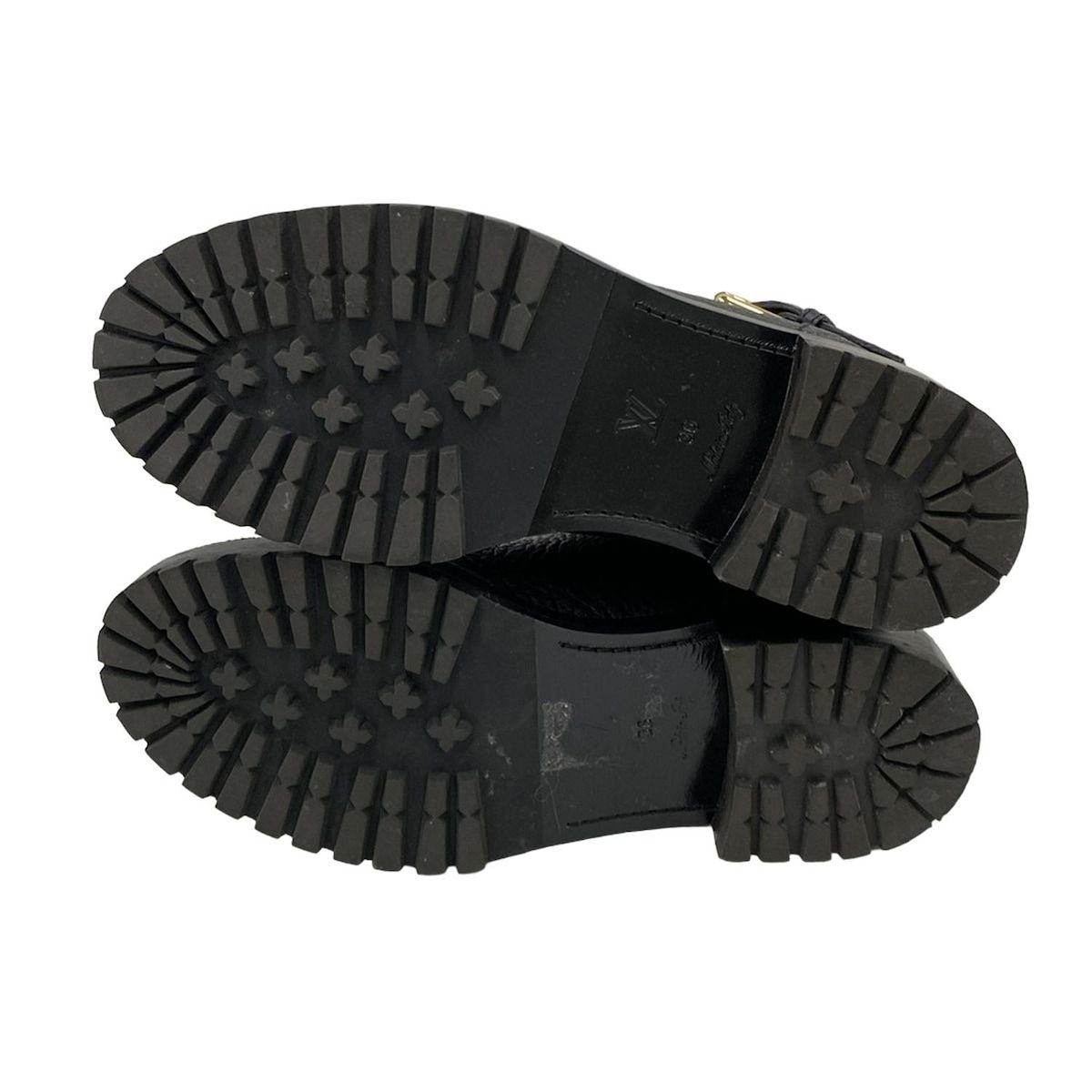 黒×ゴールド×シルバー モノグラムフラワー