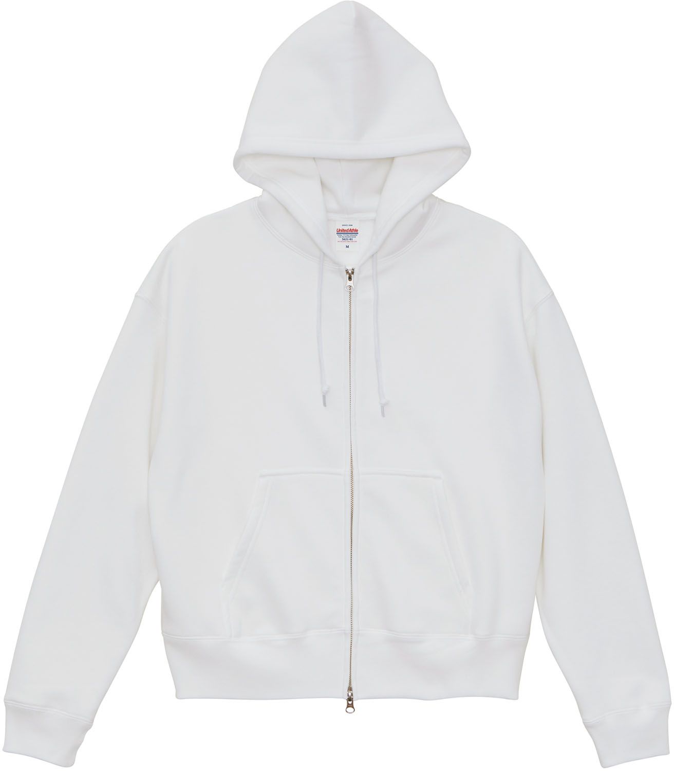 ユナイテッドアスレ UnitedAthle 10.0 オンス T C ボックスシルエット スウェット フルジップ パーカ 裏起毛 562101C 165 スミ