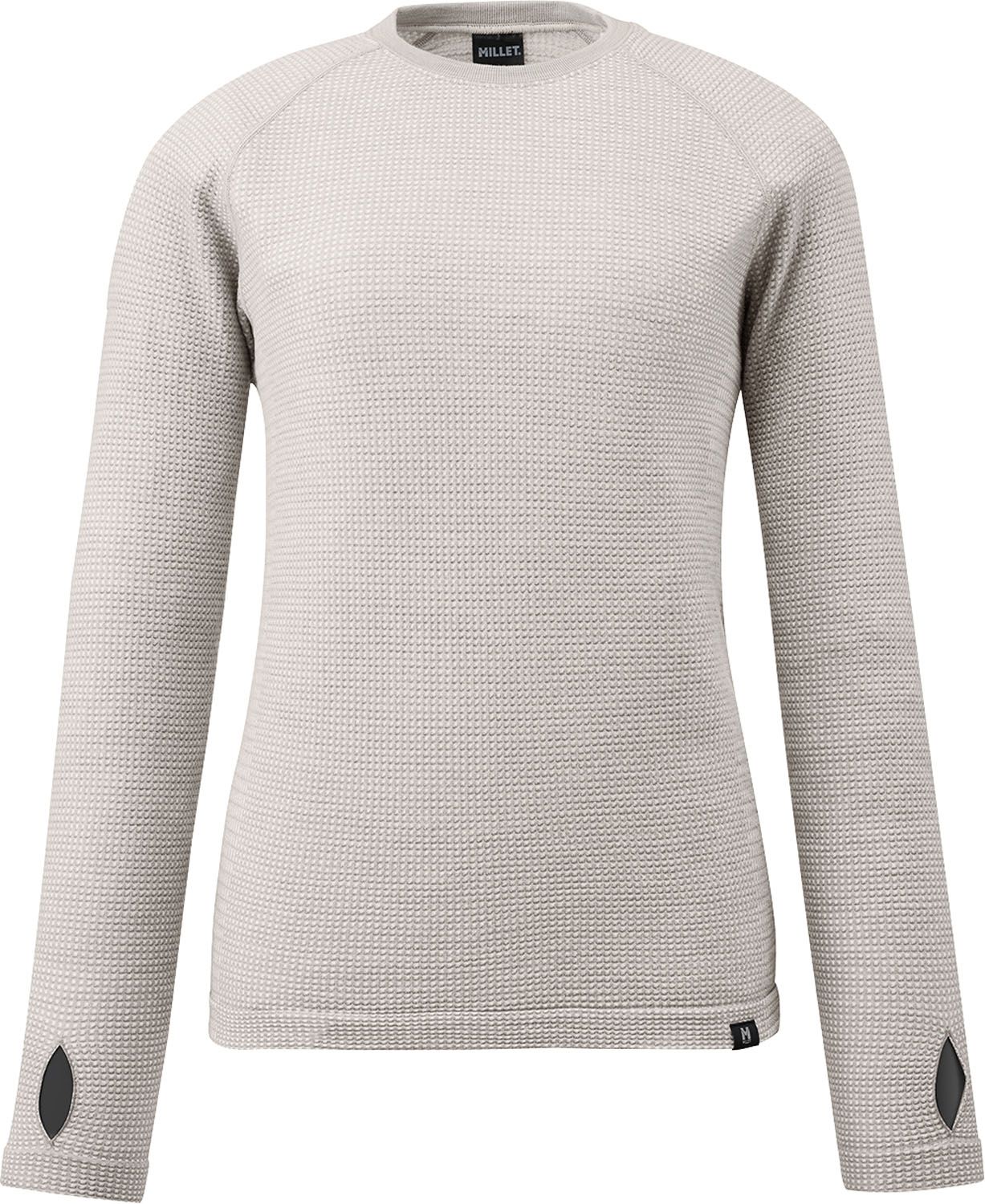 ミレー MILLET アウトドア ワッフル ウール クルー レディース 登山 ウェア ウール 軽量 長袖 保温 速乾 抗菌 消臭 トレッキング ハイキング ベースレイヤー シャツ MIV01915 N9331 WINTERHAZE