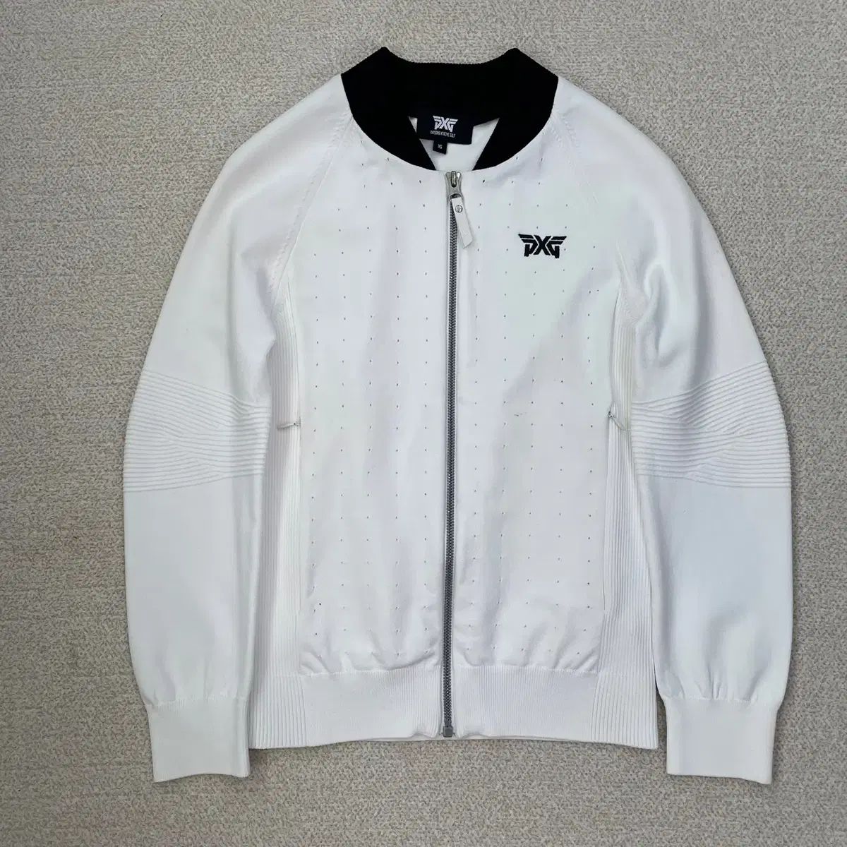 XS PXG レディース ゴルフ 軽量 ニット ジップアップ ジャケット N 3710