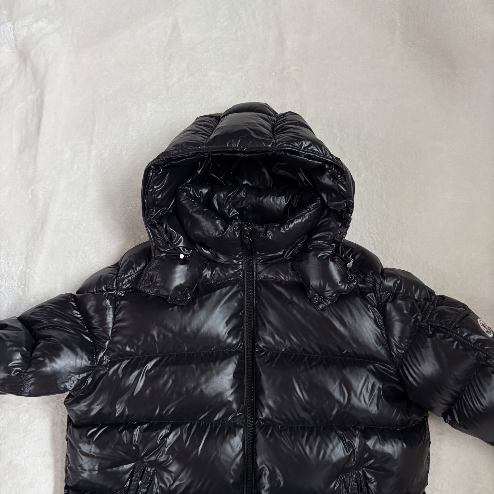 製 美 2XL MONCLER MAYA モンクレール マヤ ダウンジャケット ブラック 黒 メンズ 5号