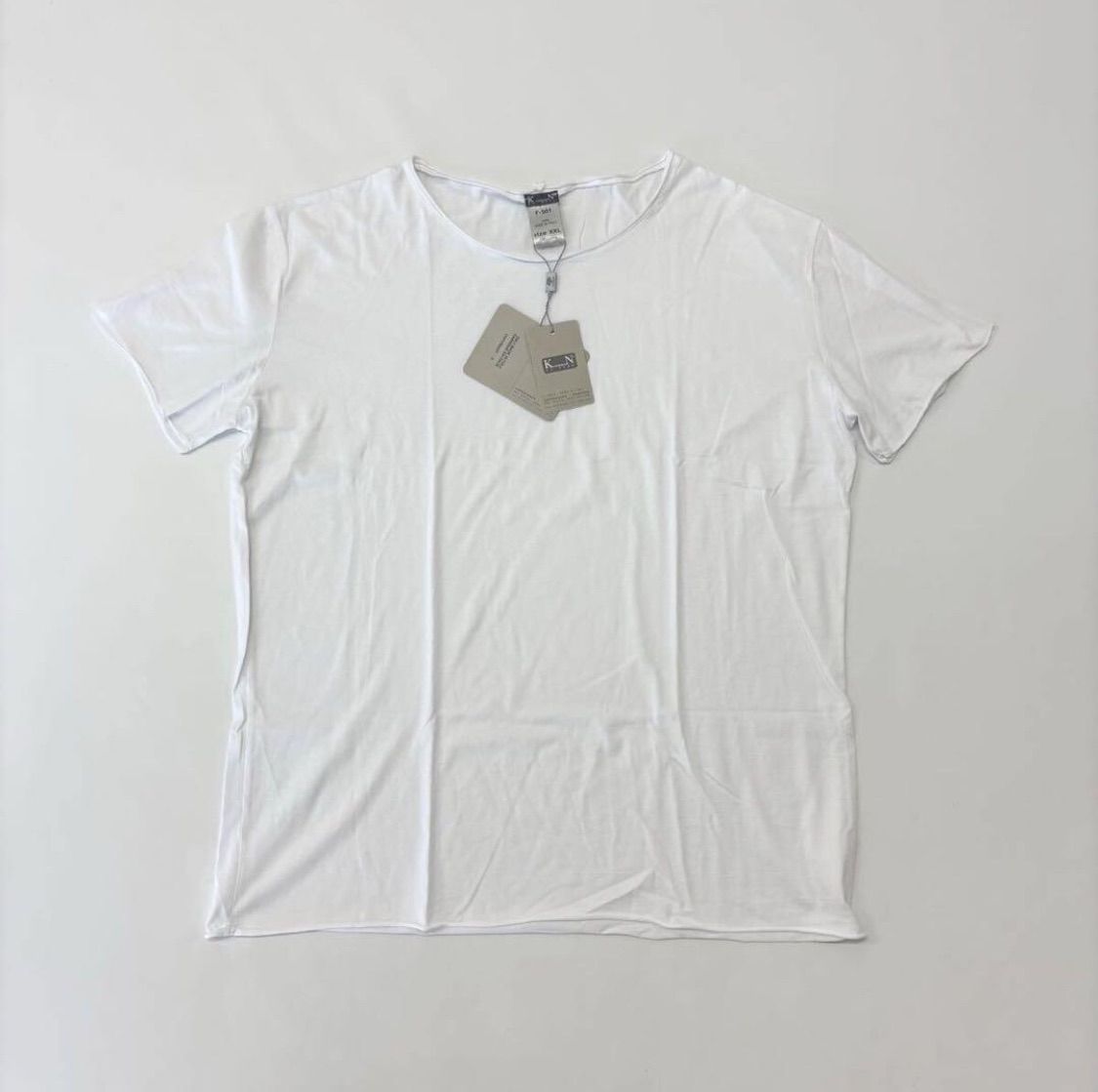 2025 KristenseN DU NORD クリステンセンドゥノルド F-501 カットオフ Tシャツ カットソー WHITE サイズ XXL 定価37 400円 708-0070
