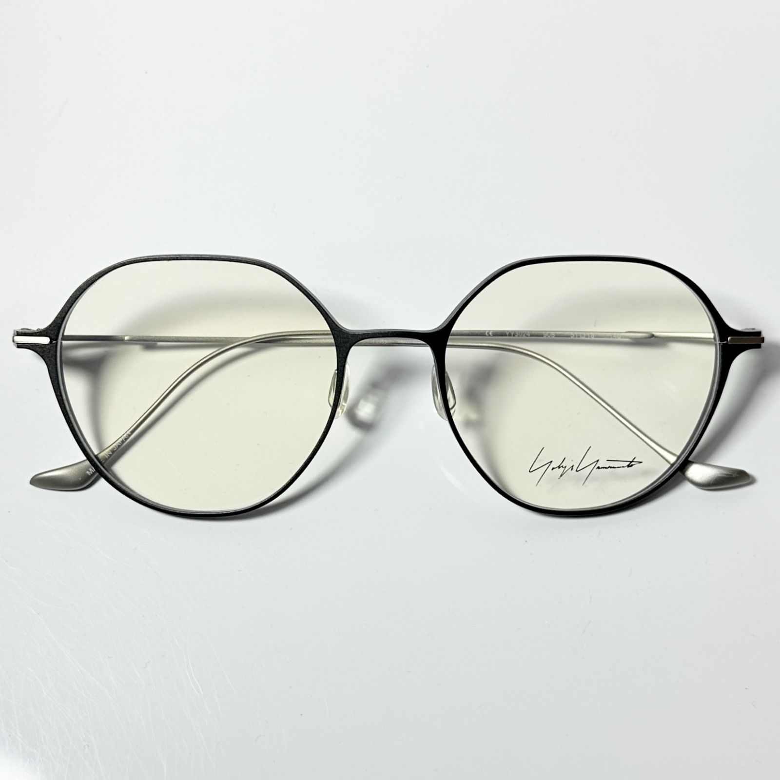 Yohji Yamamoto ヨウジヤマモト YY3024 908 灰色 メガネ 純正ケース付き Y3