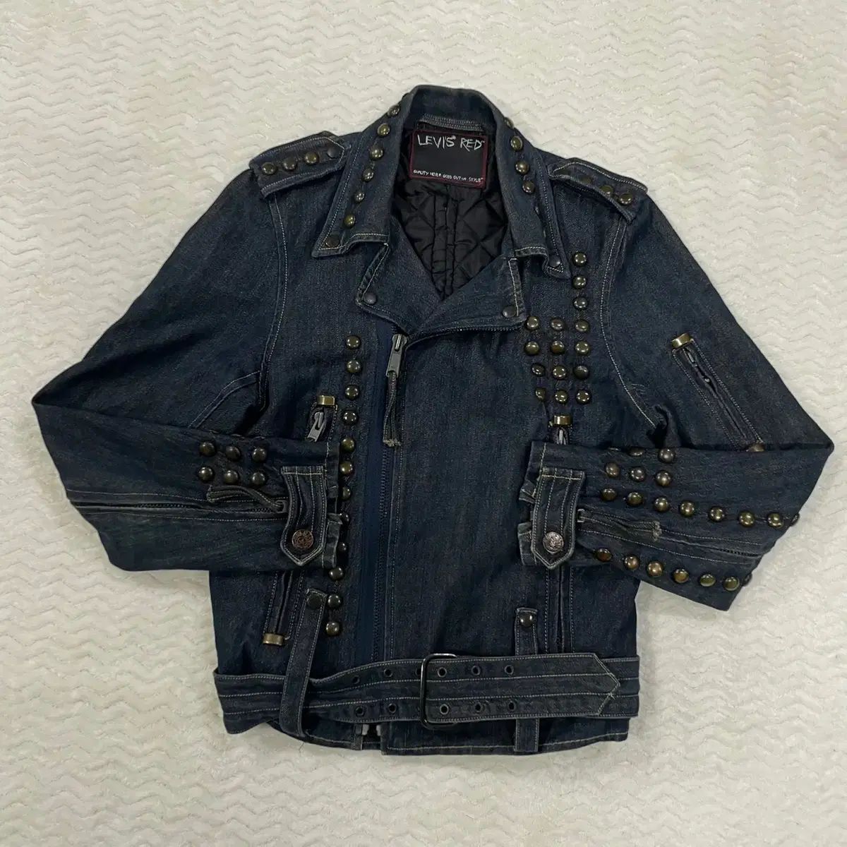 S リーバイス レッド スタッズ デニム ライダー ジャケット N3953