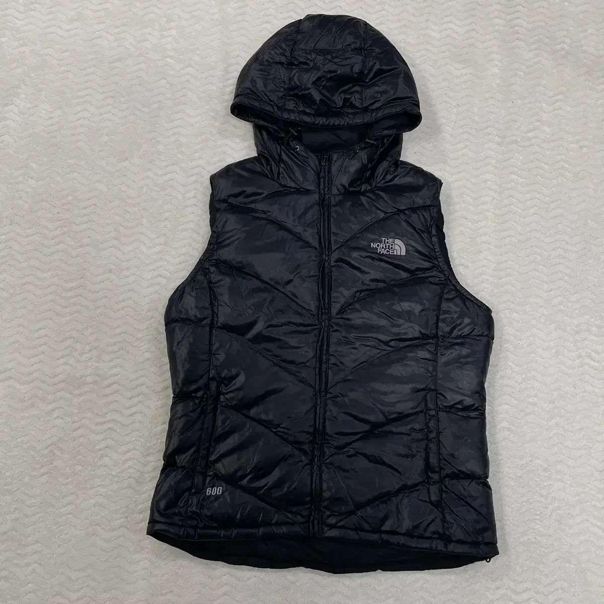 95 THE NORTH FACE ザノースフェイス レディース 600 グースダウン フード ダウン ベスト N3966