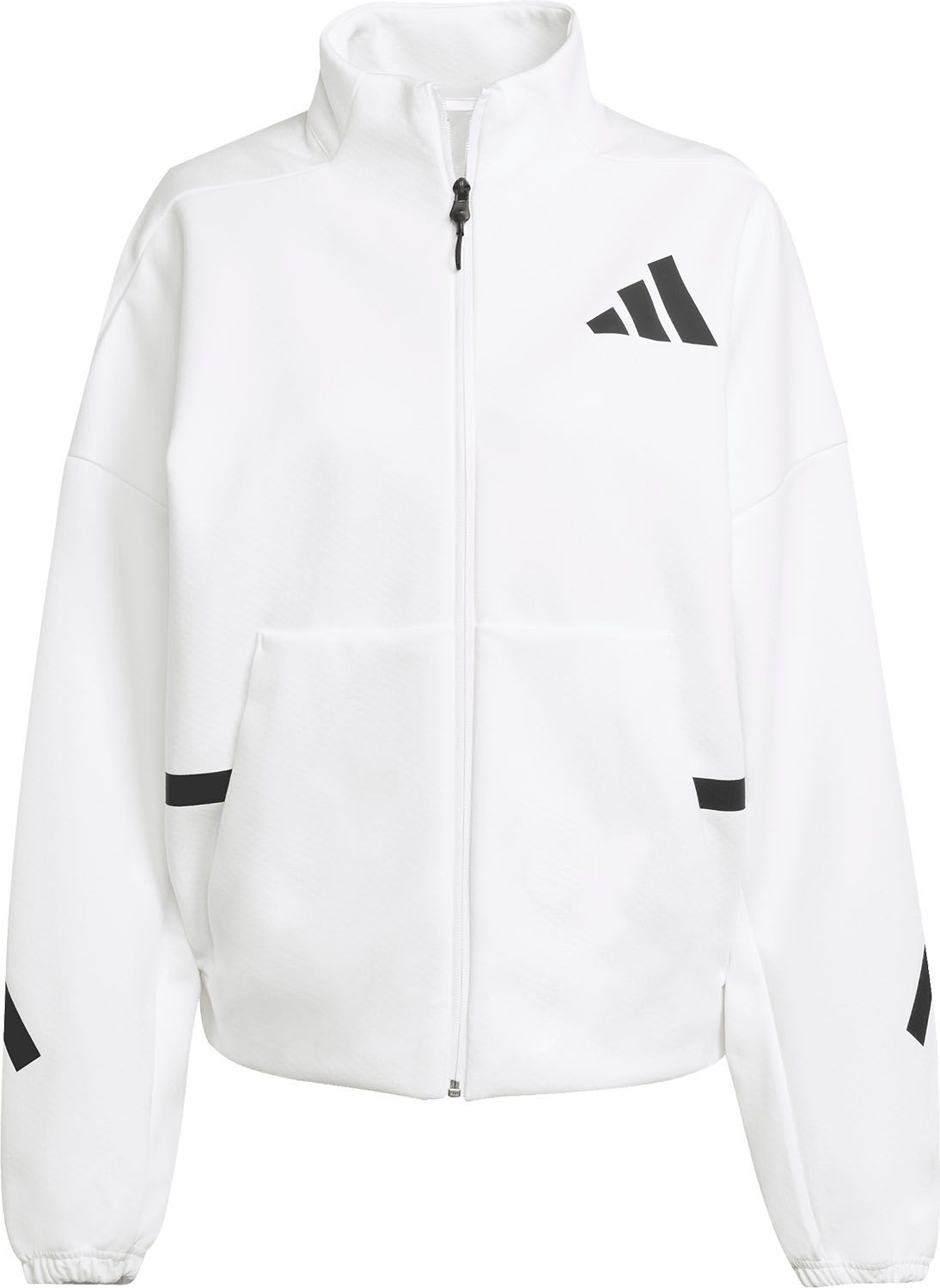 アディダス adidas adidas Z.N.E.トラックトップ レディース 女性 ウィメンズ ジャケット 上着 羽織 ジャージ ルーズフィット トップス 移動着 着替え 部活 KKK34 JL7331 ホワイト