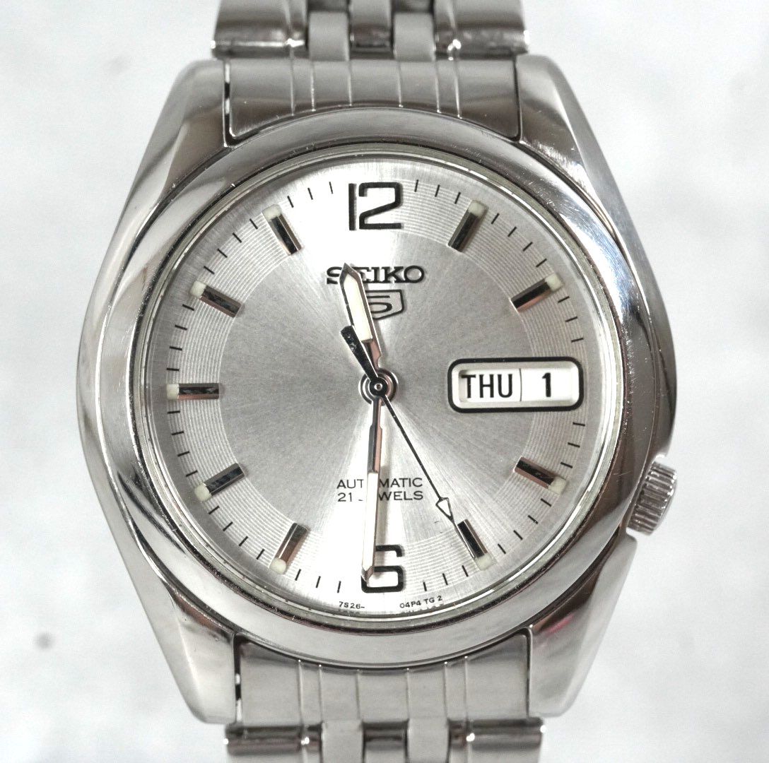 ア*ラ様 SEIKO 自動巻き腕時計 セイコー5 裏スケルトン 21石 7S26 SEIKO 5 自動巻き 腕時計 裏スケルトン 21石7S26 01V0