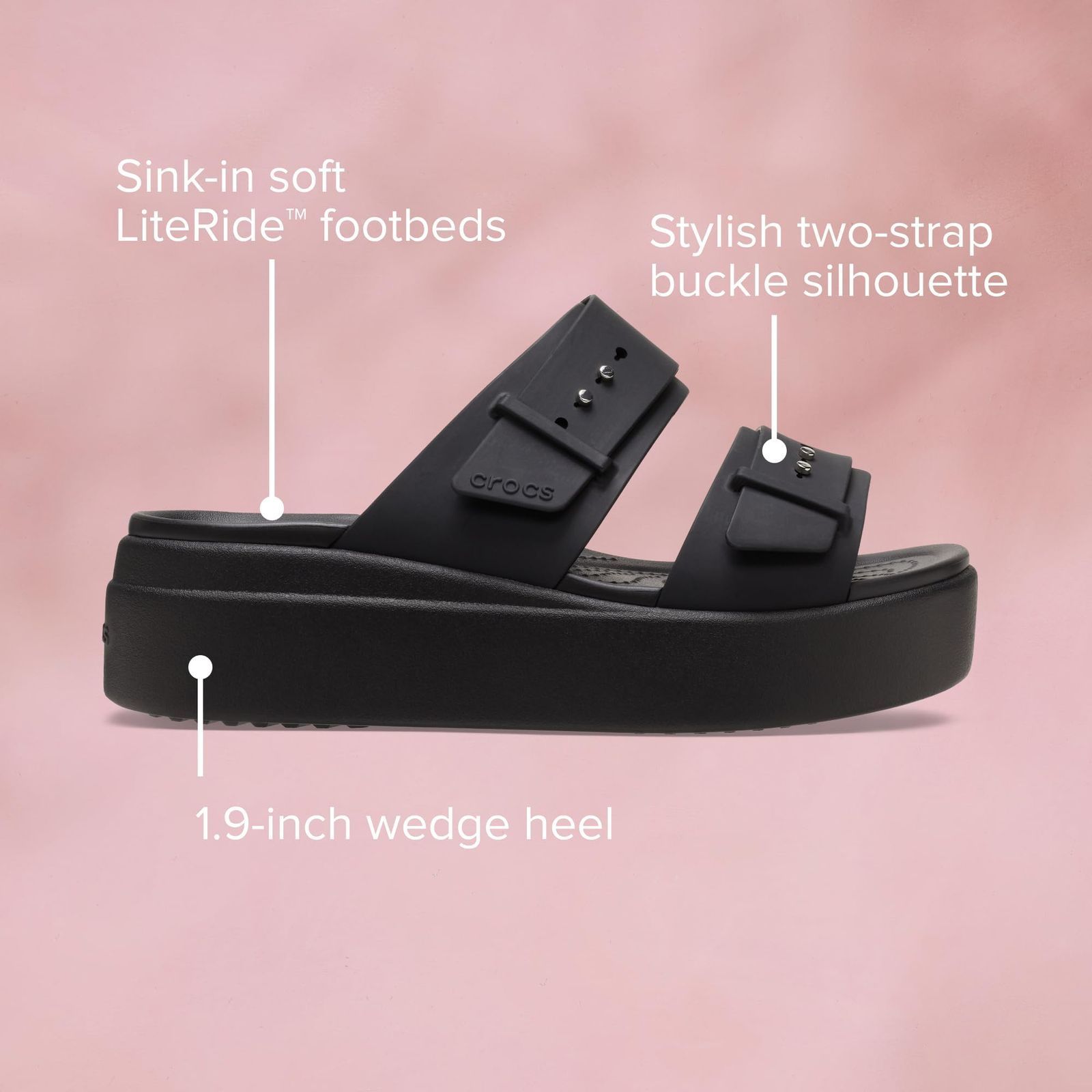 レディース 207431 ウェッジ ロー サンダル ブルックリン クロックス