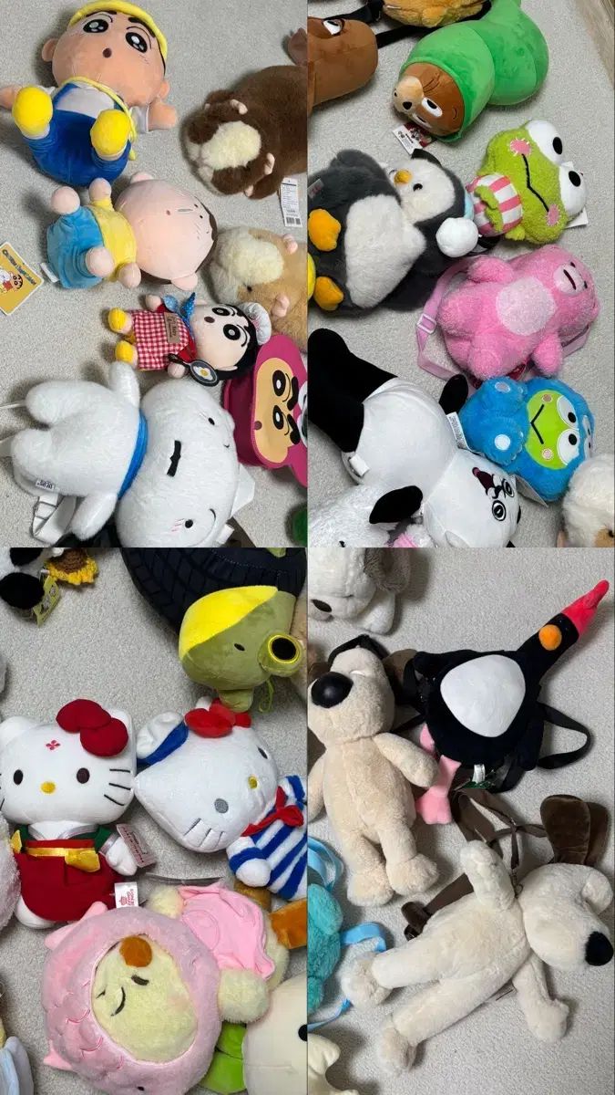 大きなぬいぐるみ キャラクターバッグ 44個