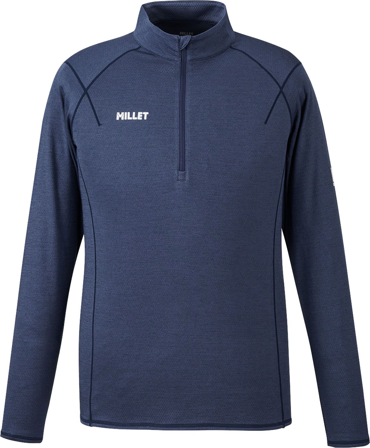 ミレー MILLET アウトドア ウビック ウール デュアル ジップ MIV02129 N7317 SAPHIR