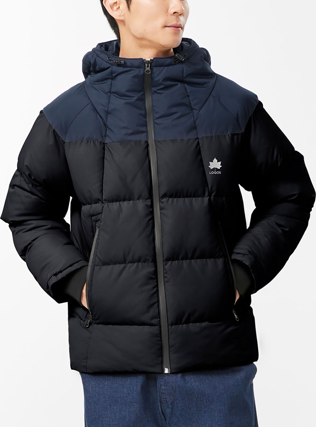 ロゴス LOGOS アウトドア パデットジャケット 34200 ネイビー M
