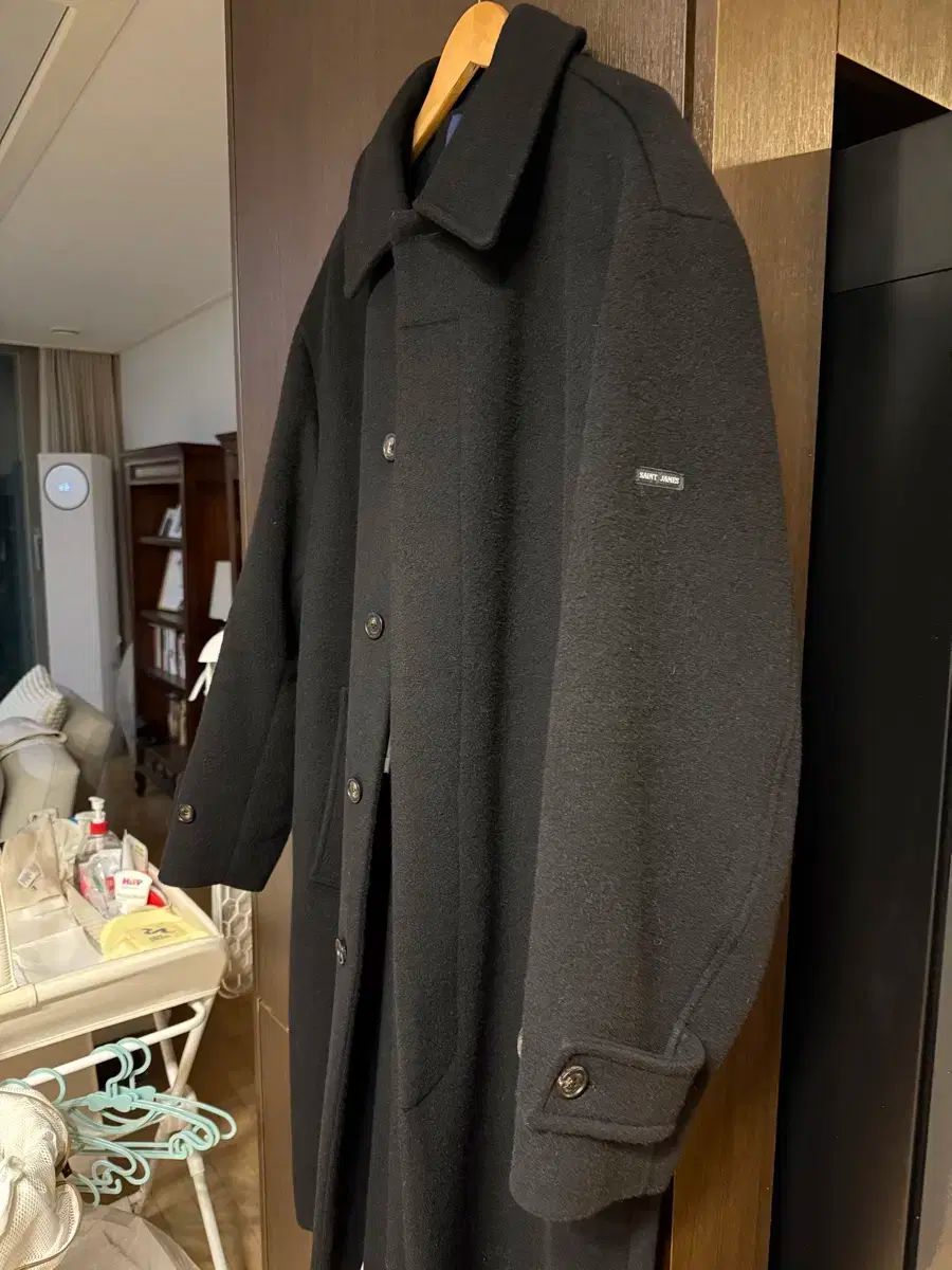 SAINT JAMES セントジェームス バルマカーンコート ブラック L KANDAIZUMI_COM