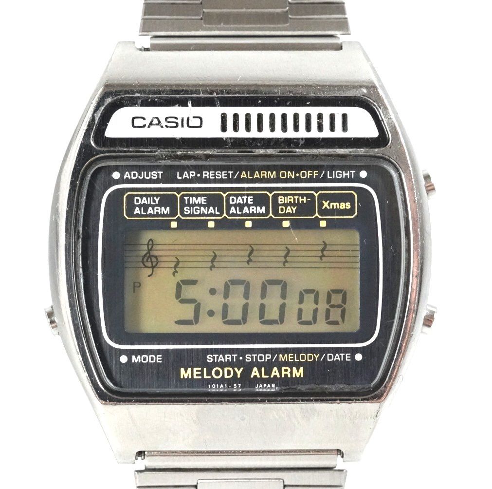 激レア】CASIO カシオ メロディアラーム MELODY ALARM 101A1-57 腕時計
