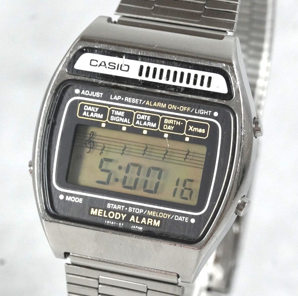 激レア】CASIO カシオ メロディアラーム MELODY ALARM 101A1-57 腕時計