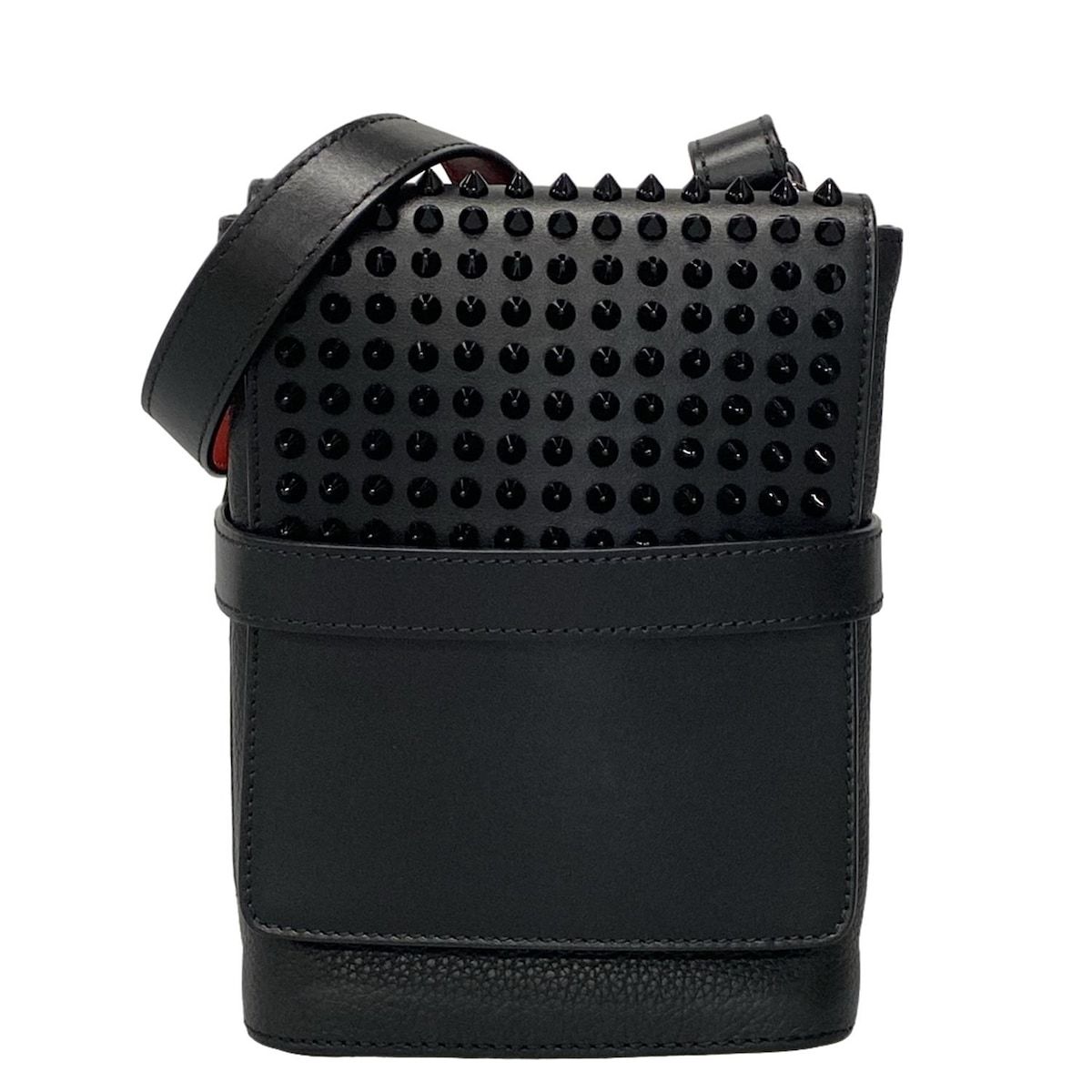 クリスチャンルブタン　ミニ　バックパック　ナイロン　レザー　スタッズ　黒 Christian Louboutin クリスチャンルブタン スタッズ リュック