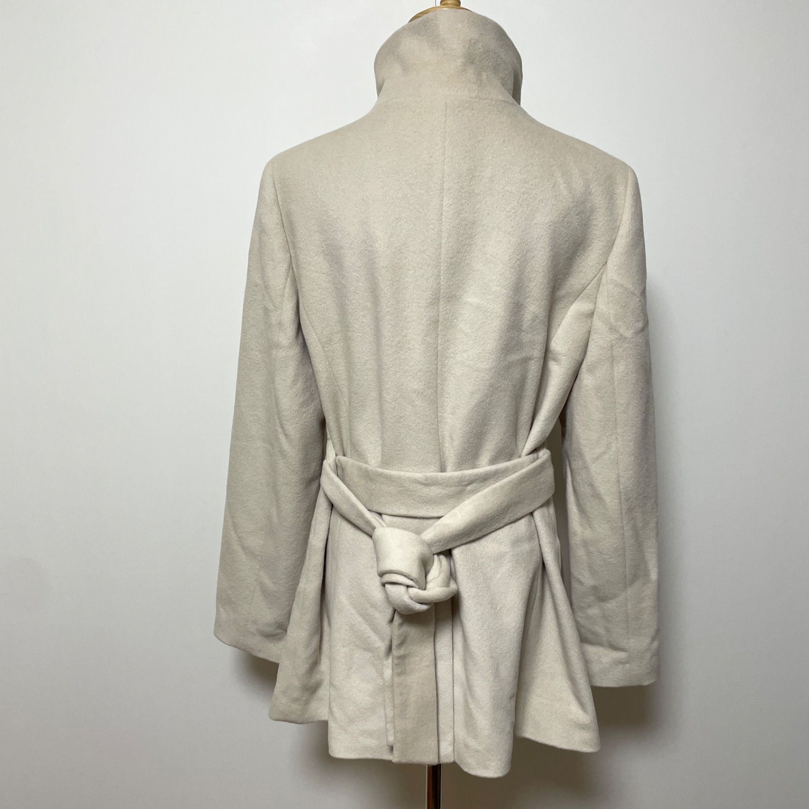 UNTITLED アンタイトル ベージュ ウールコート 42 アンゴラ混