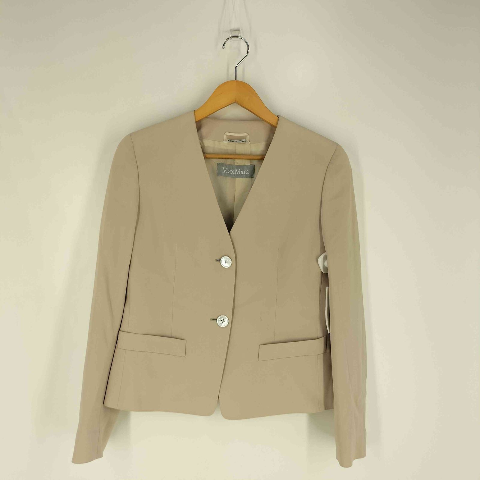 マックスマーラ MAX MARA 90S~00S 銀タグ イタリア製 ノーカラー