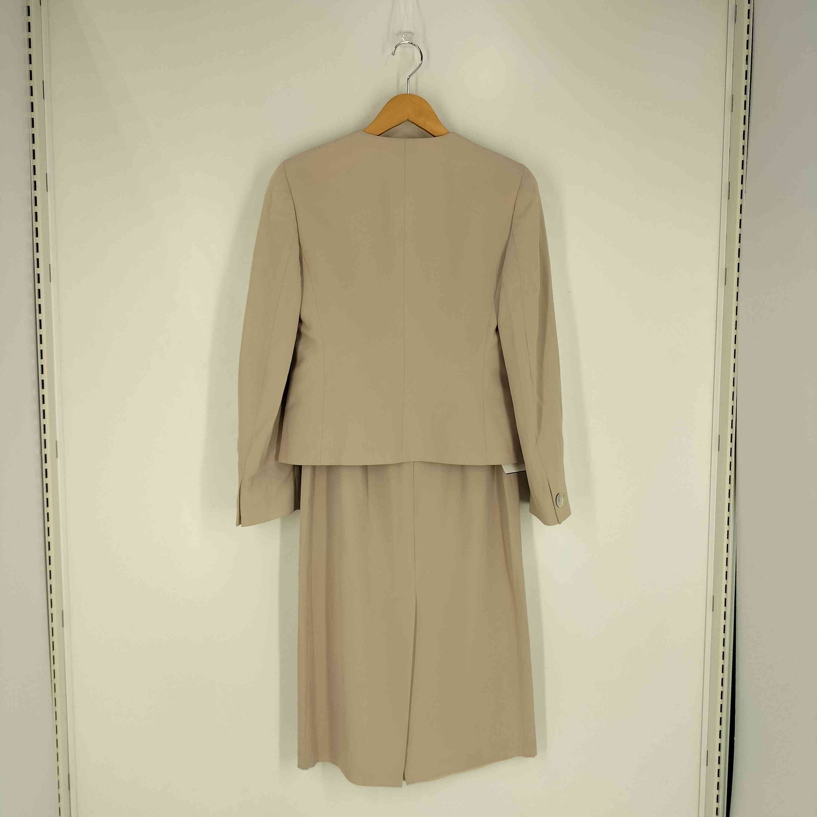 マックスマーラ MAX MARA 90S 00S 銀タグ イタリア製 ノー テーラード スカート セットアップ レディース 上 J40 下 J38