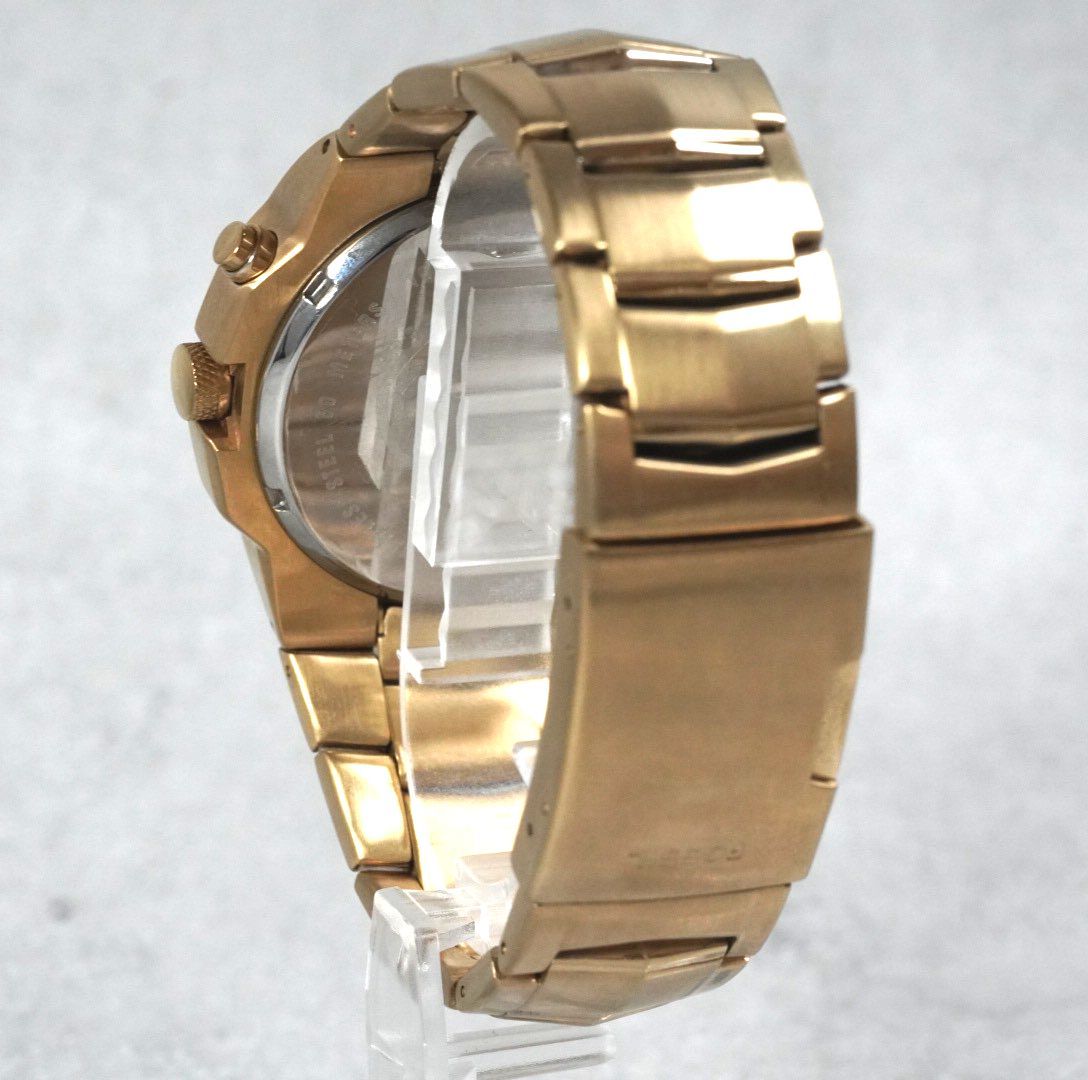 Y2K】FOSSIL フォッシル BIG TIC ビッグチック ゴールド 腕時計 メンズ