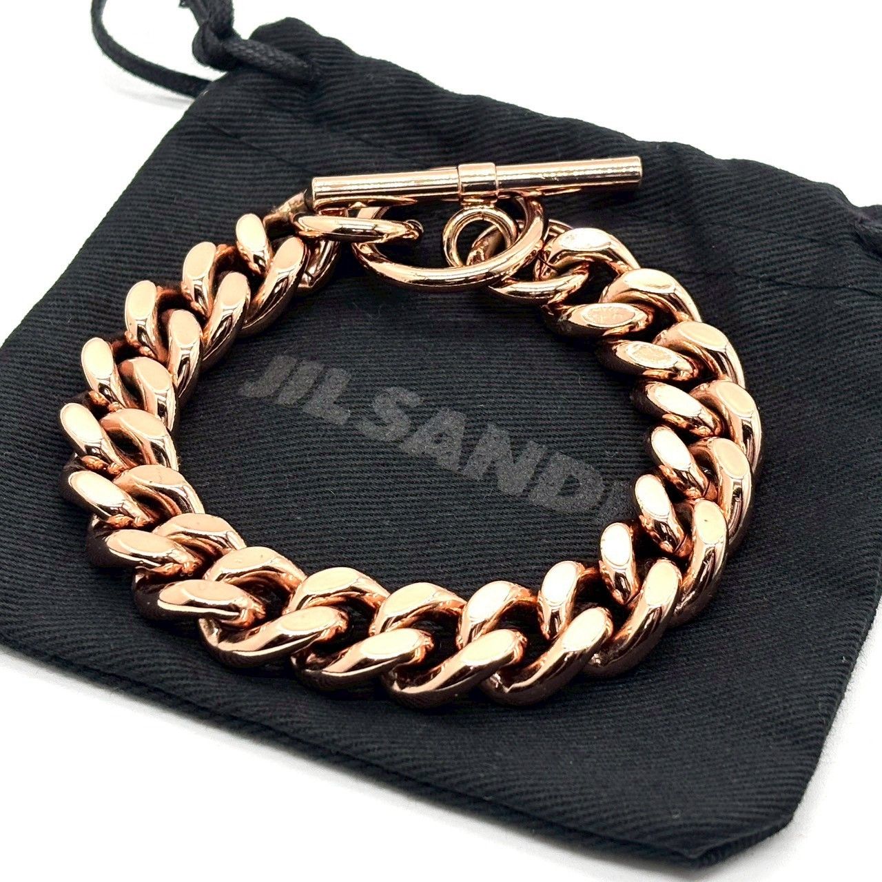 静寂に宿る艶】 JIL SANDER ジルサンダー チェーンブレスレット 喜平 