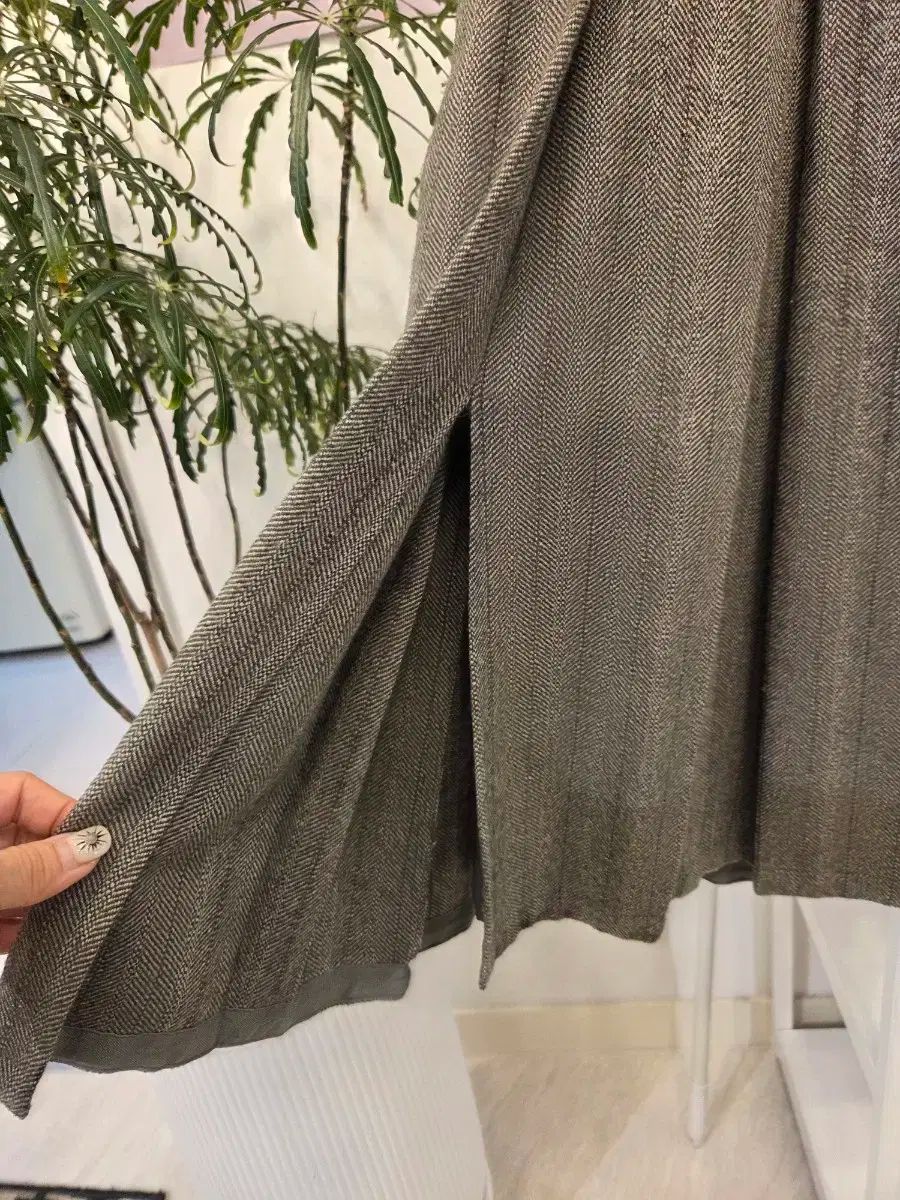 ウールブレンド ヘリンボーン