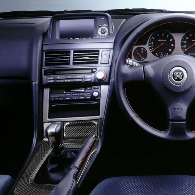 ニッサンnissan日産GTR R34炭素繊維センター制御シフトパネル右運転車改造 適用