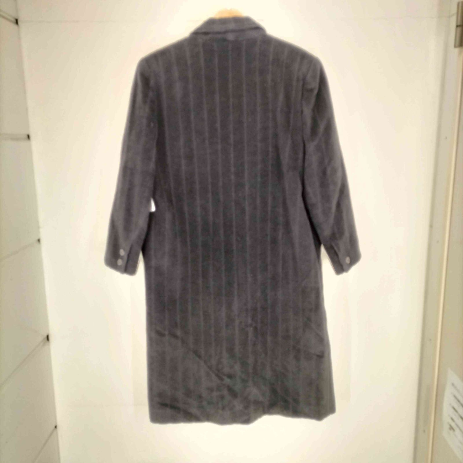 ユーズドフルギ 古着 GIACOMETTI ストライプカシミヤ混トレンチコート メンズ 9号