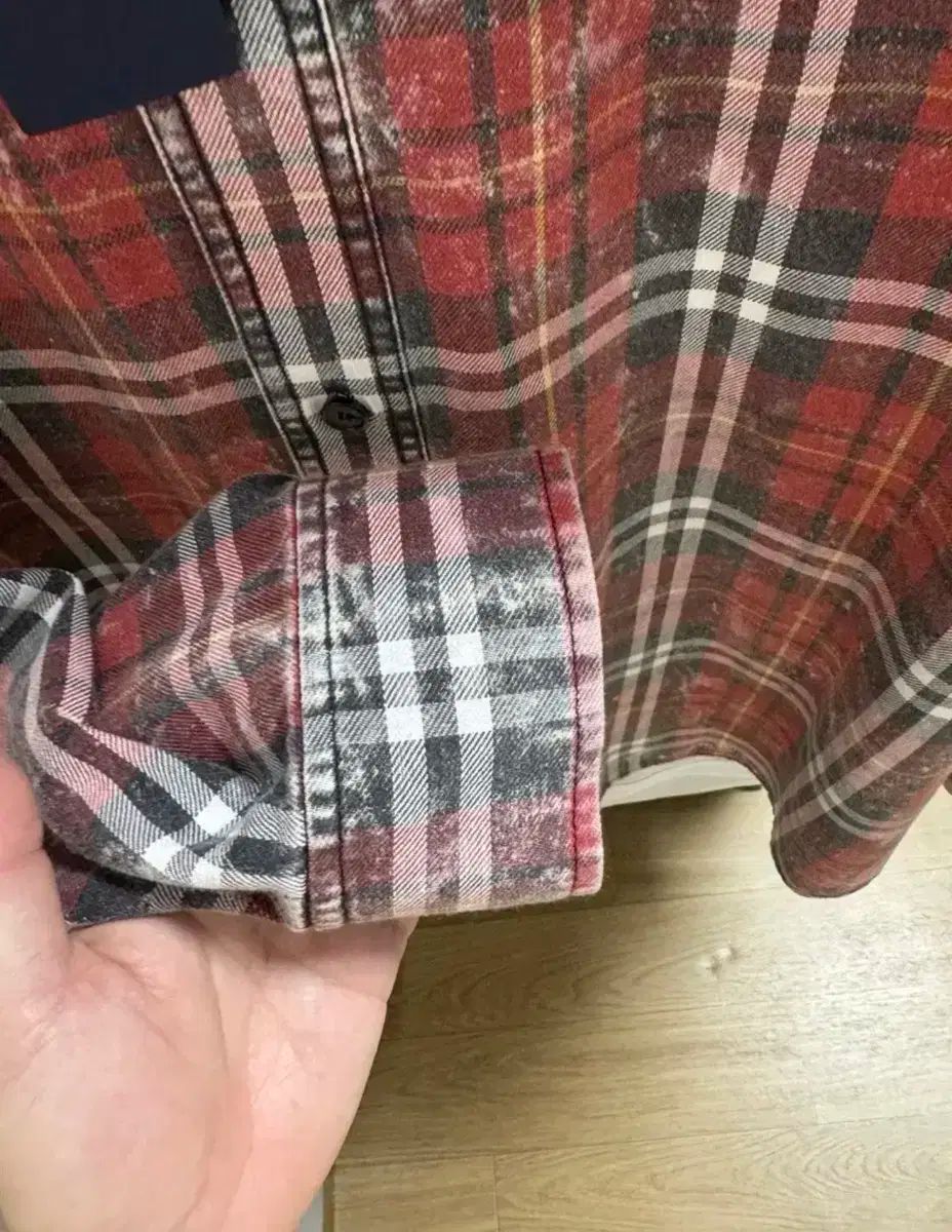 ジュンジェイ 25SS Island レッド CHECKシャツ 48