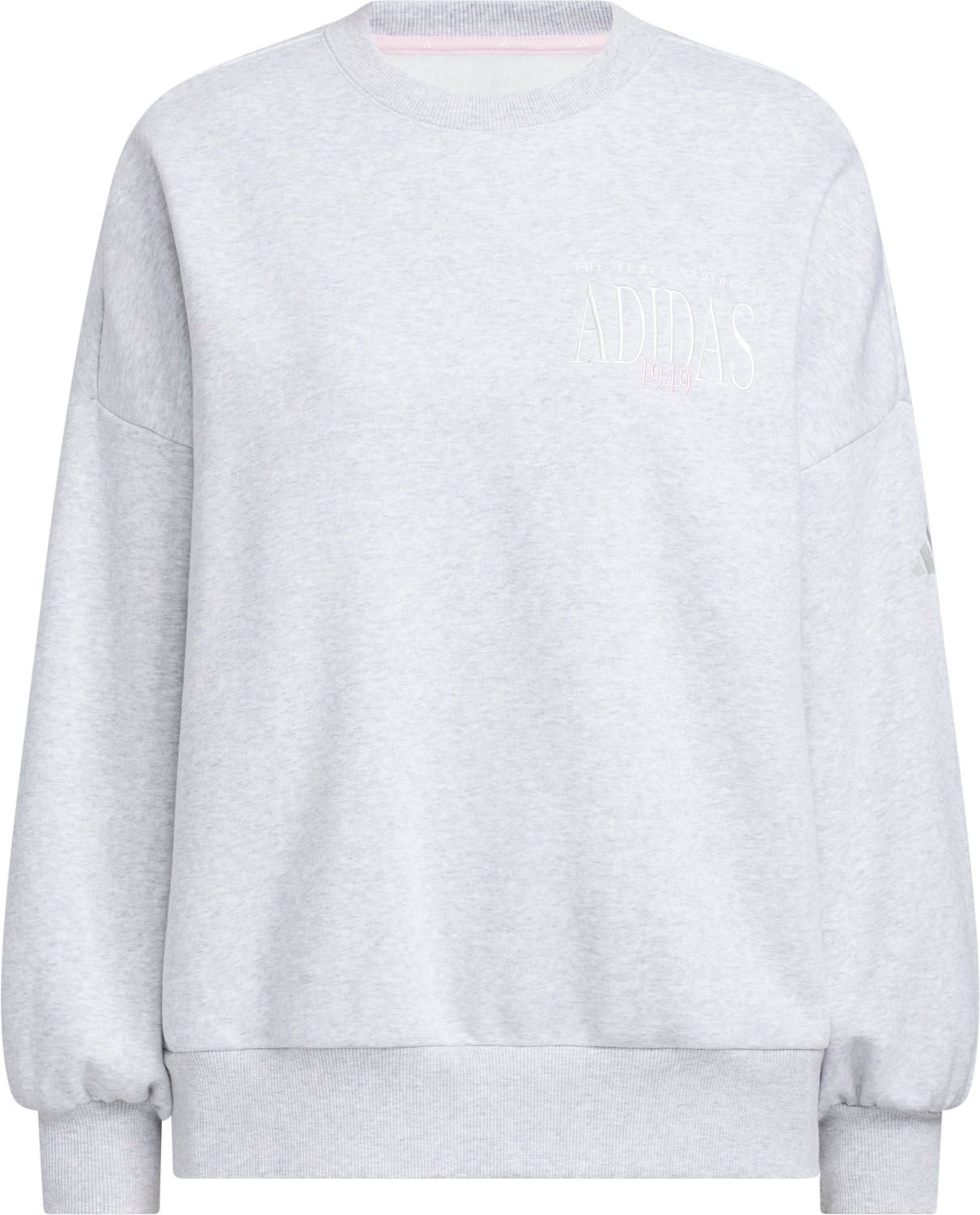 アディダス adidas バービージ ルーズフィット フリース クルーネック スウェットシャツ TA374 KA0971 シャドーネイビー