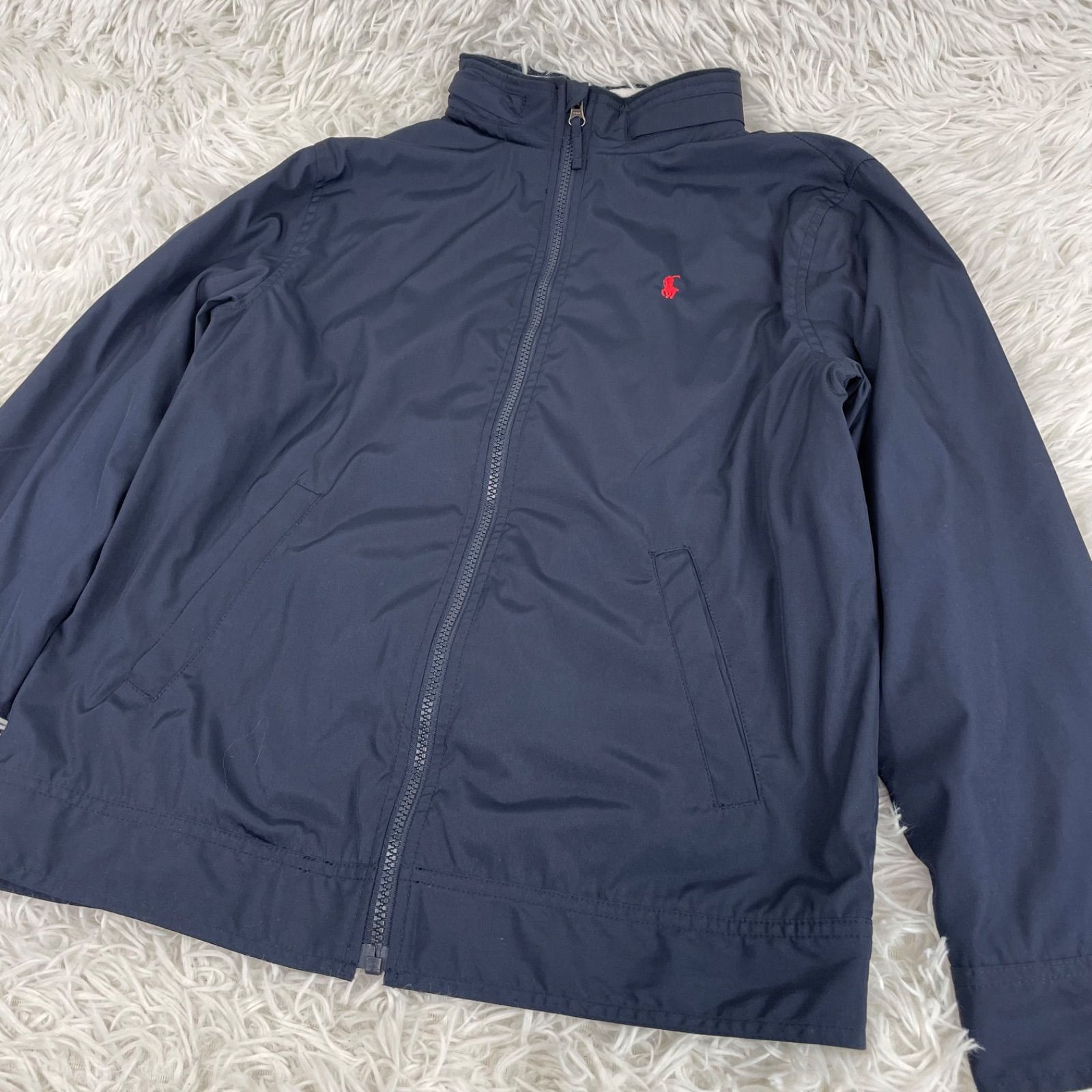 ラルフローレン　正規品　ブルゾン　スイングトップ　ネイビー　赤ポニー POLO RALPH LAUREN ブルゾン ナイロンジャケット L ネイビー 赤ポニー